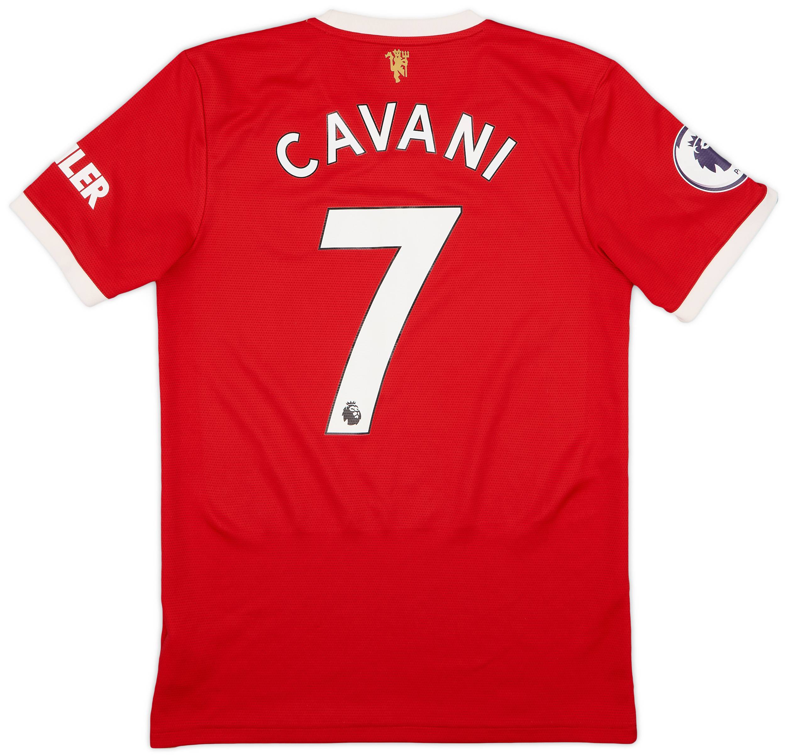 2021-22 Manchester United Home Shirt Cavani #7 - 8/10 - (S)