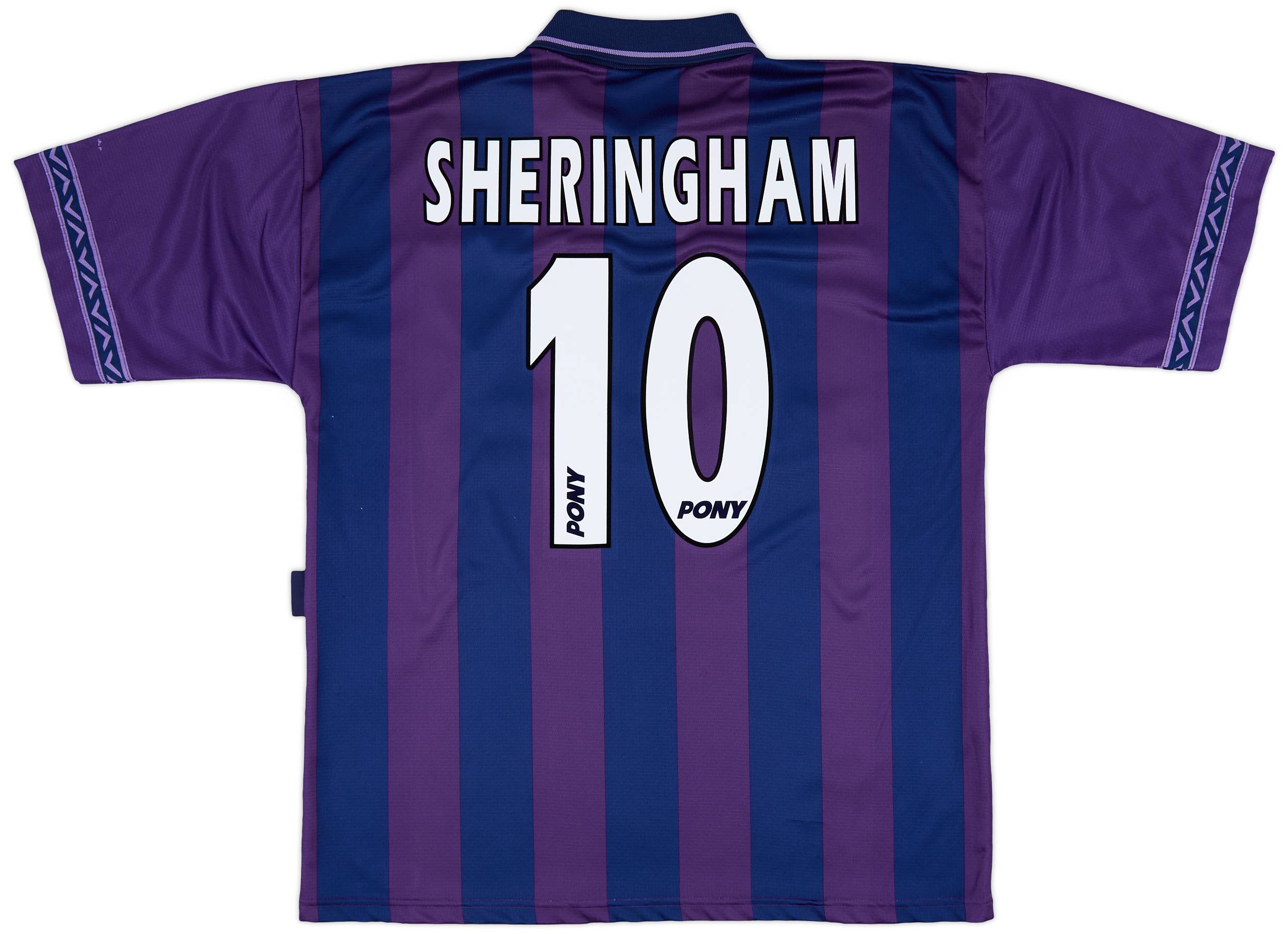 1995-97 Tottenham Away Shirt Sheringham #10 - 9/10 - (XL)