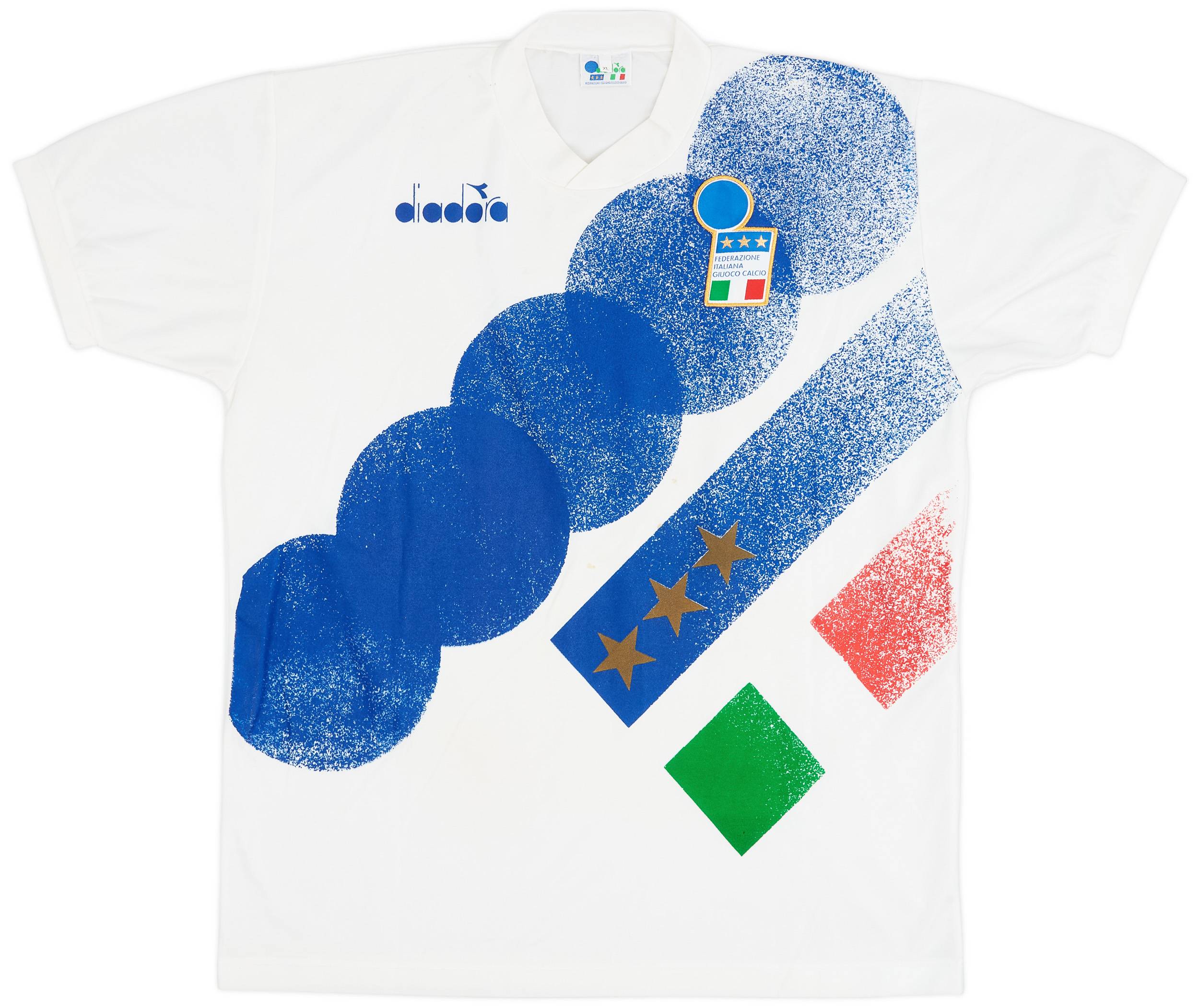 1992-94 Italy Diadora Training Shirt - 5/10 - (XL)