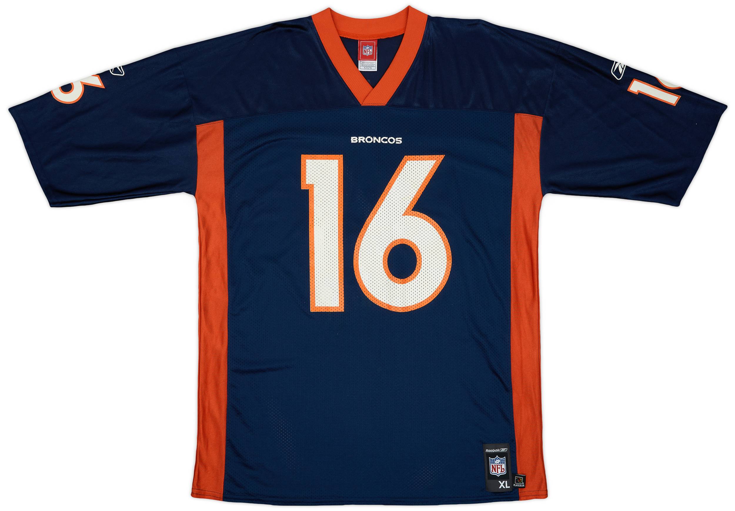2005-06 Denver Broncos Plummer #16 Reebok Replica Home Jersey - 8/10 - (XL)