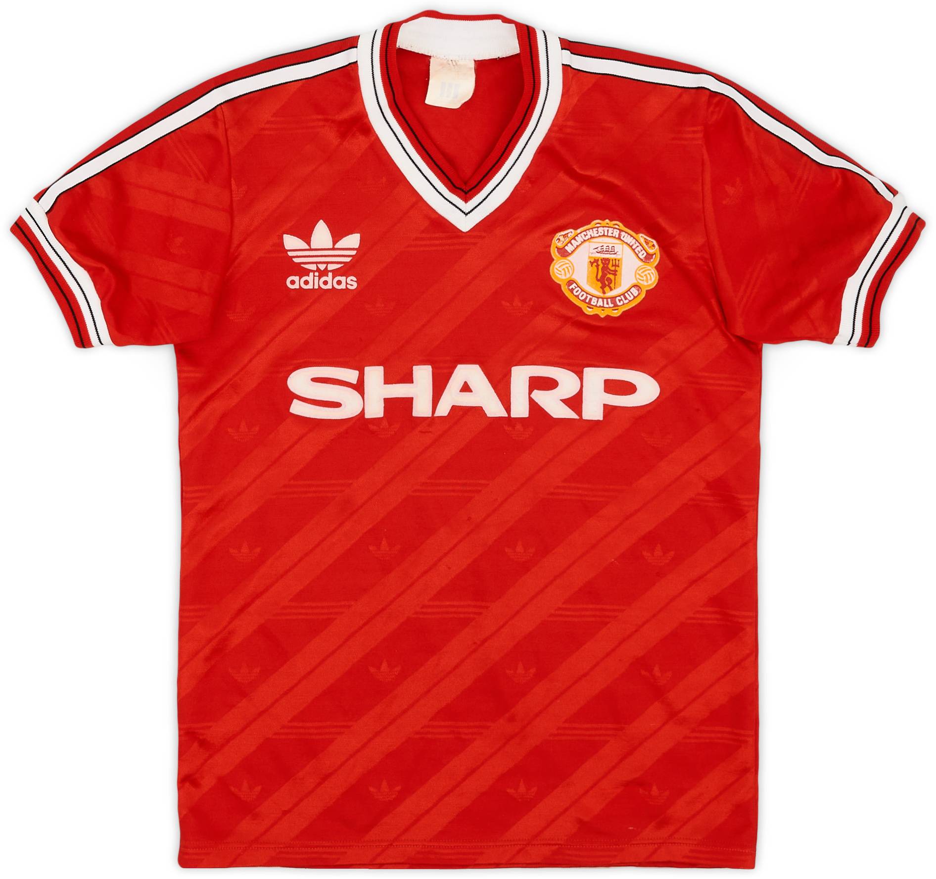 1986-88 Manchester United Home Shirt - 8/10 - (Y)