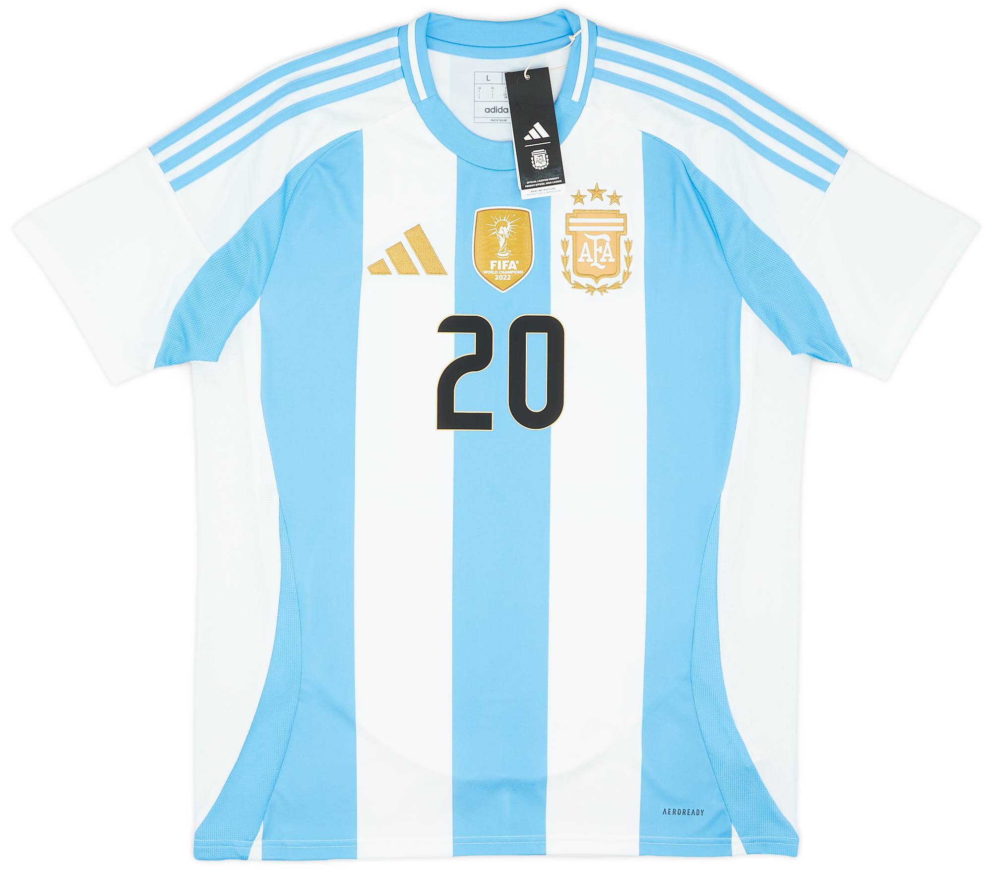 新品未使用　アルゼンチン代表 MAC ALLISTER 20番 2024-25 Argentina Home Shirt Mac Allister #20