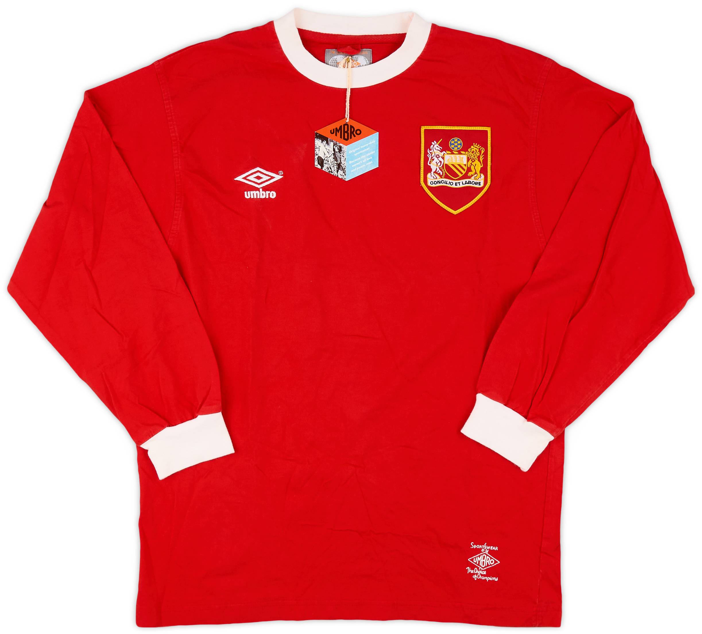 2000s Manchester United Umbro '1960s' Retro L/S Shirt (L)