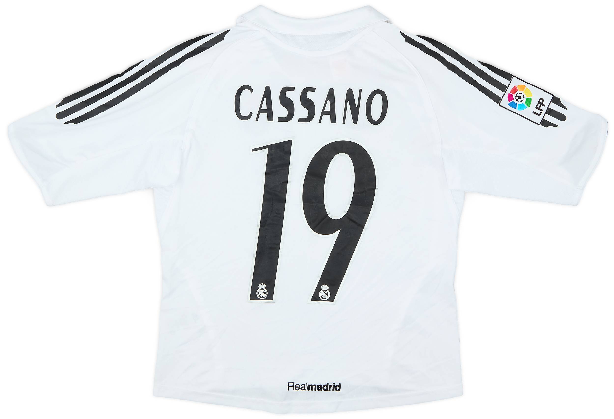 2005-06 Real Madrid Home Shirt Cassano #19 - 6/10 - (L.Boys)