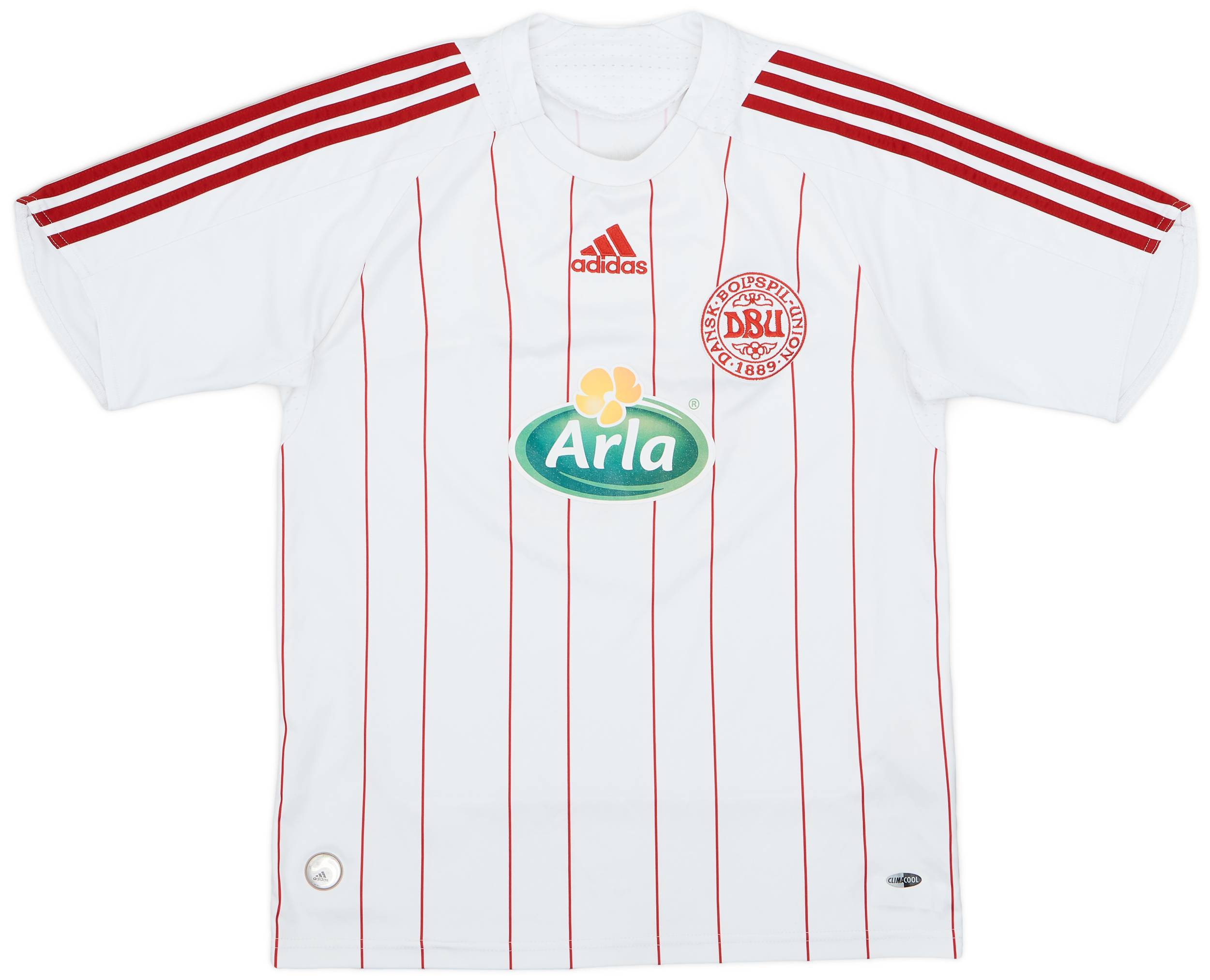 2008-10 Denmark 'Fodboldskole 2009' Away Shirt - 8/10 - (L.Boys)