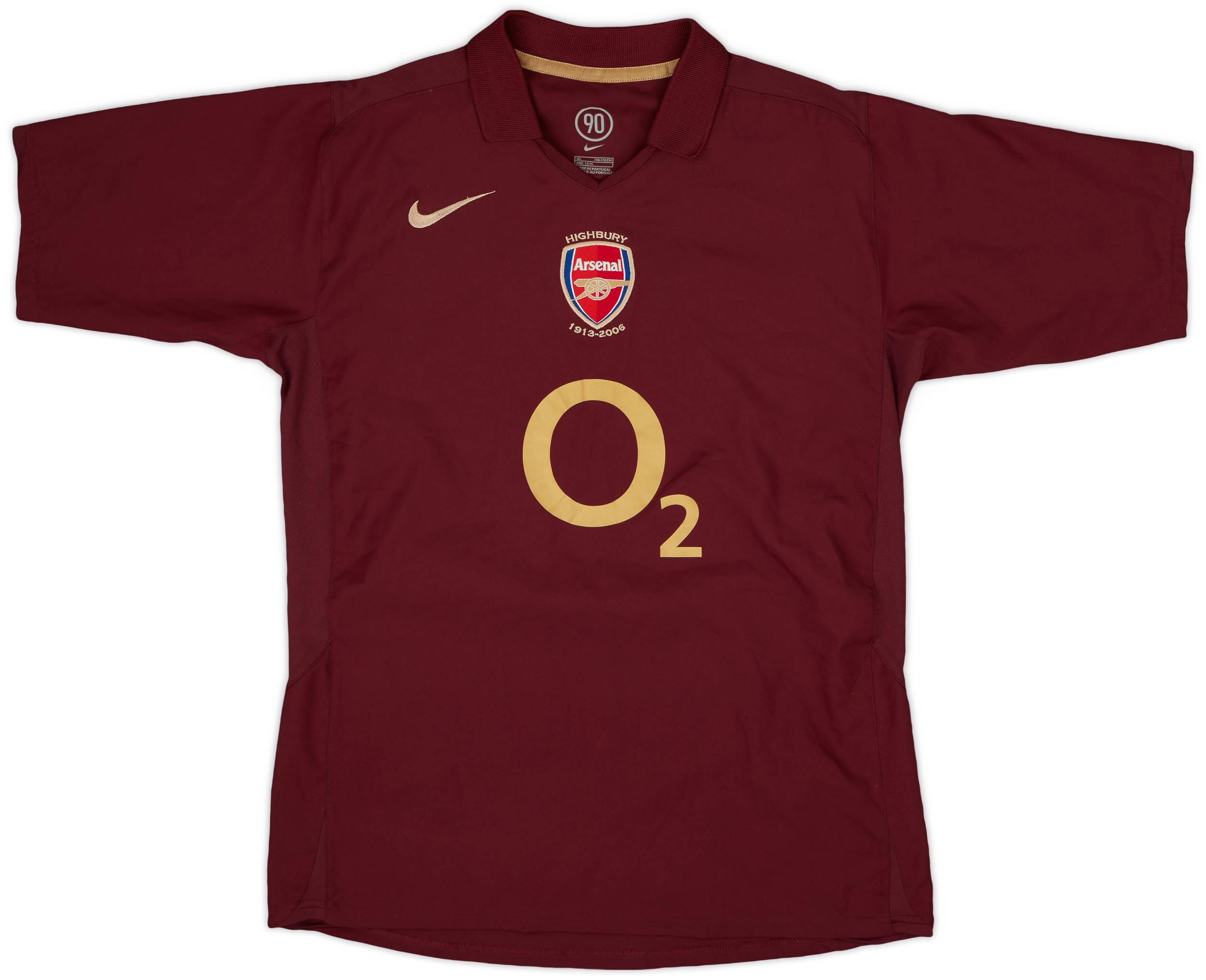 2005-06 Arsenal Home Shirt - 8/10 - (XL.Boys)