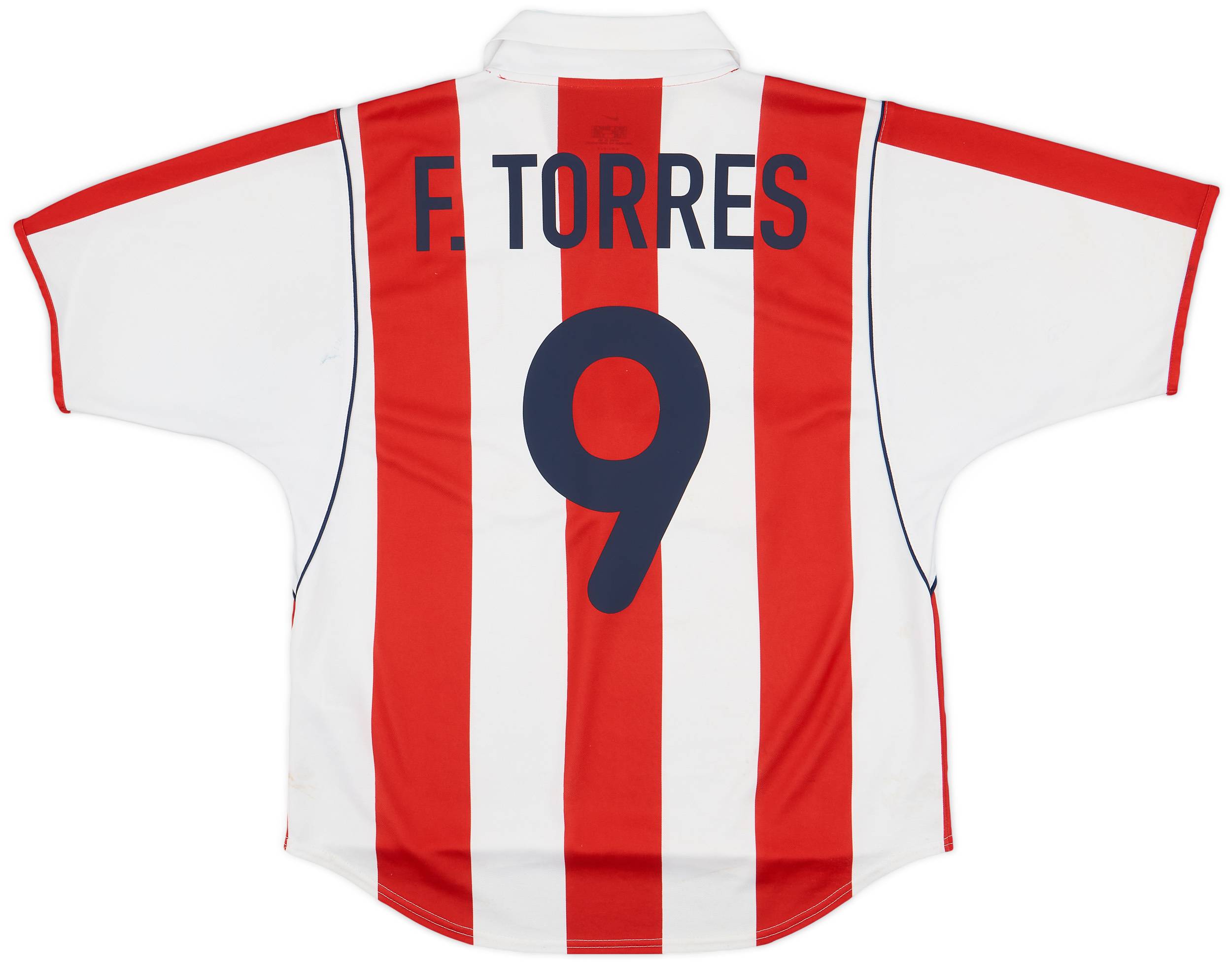 2001-02 Atletico Madrid Home Shirt F.Torres #9 - 5/10 - (M)