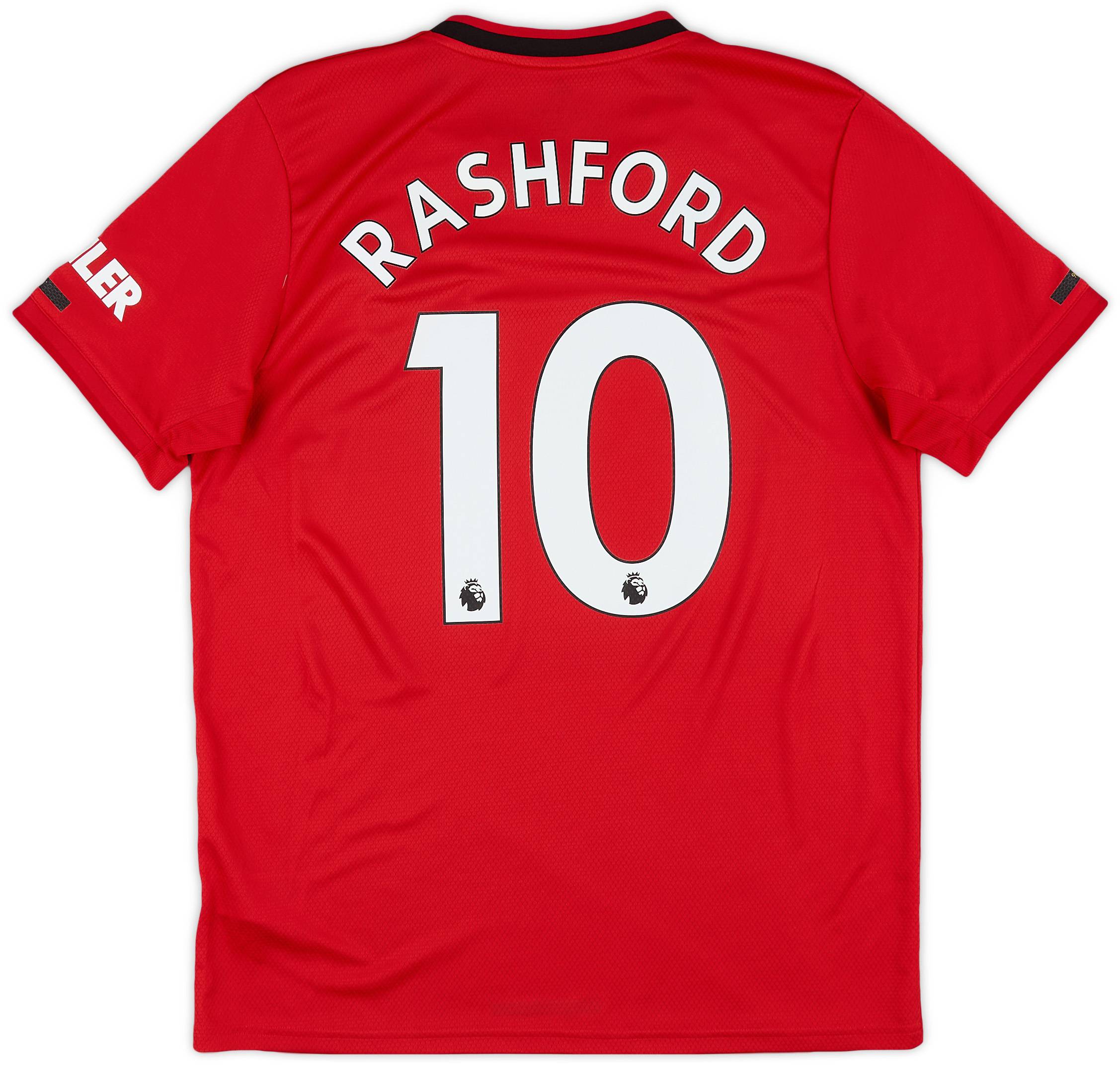 2019-20 Manchester United Home Shirt Rashford #10 - 8/10 - (L)