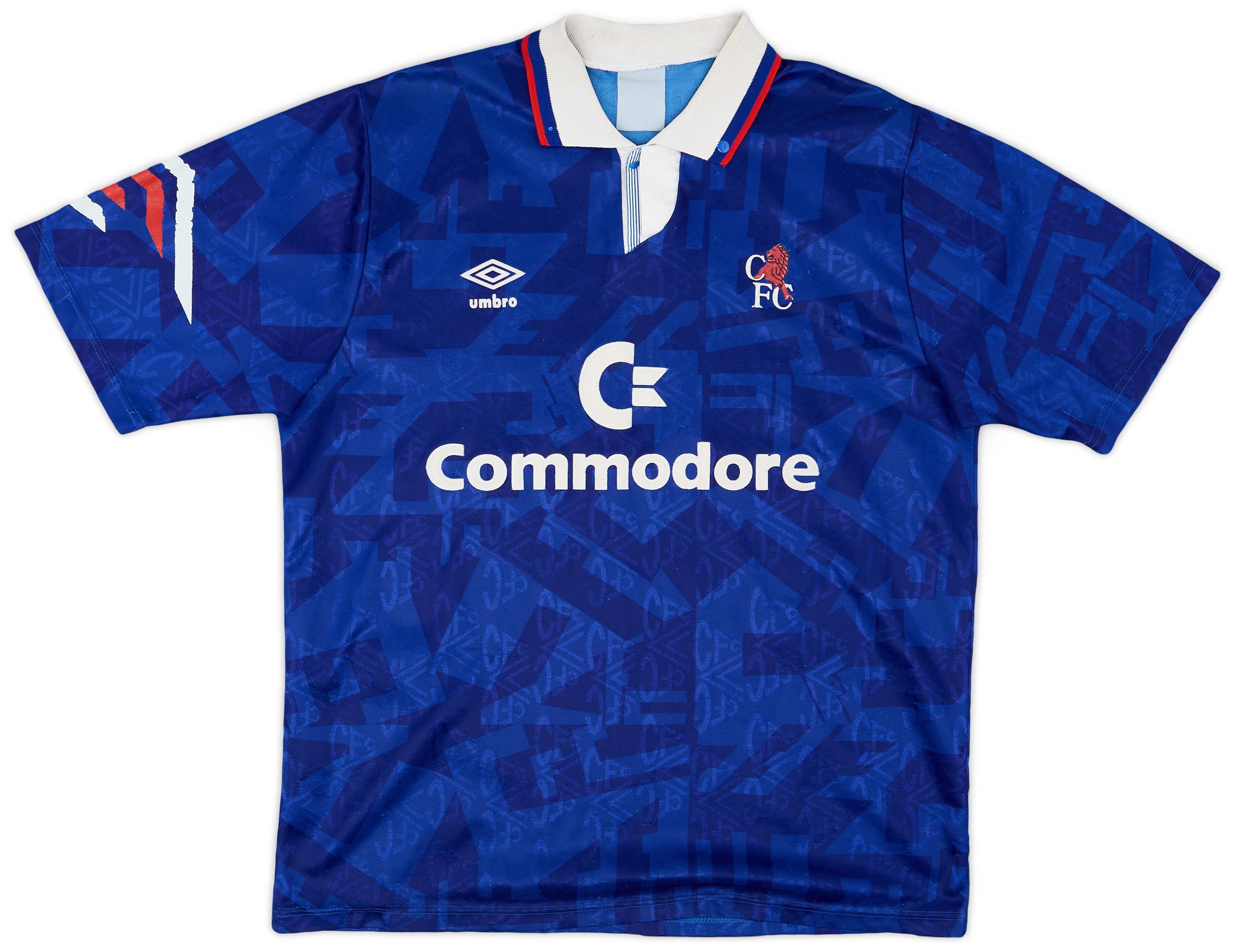 1991-93 Chelsea Home Shirt - 8/10 - (L)
