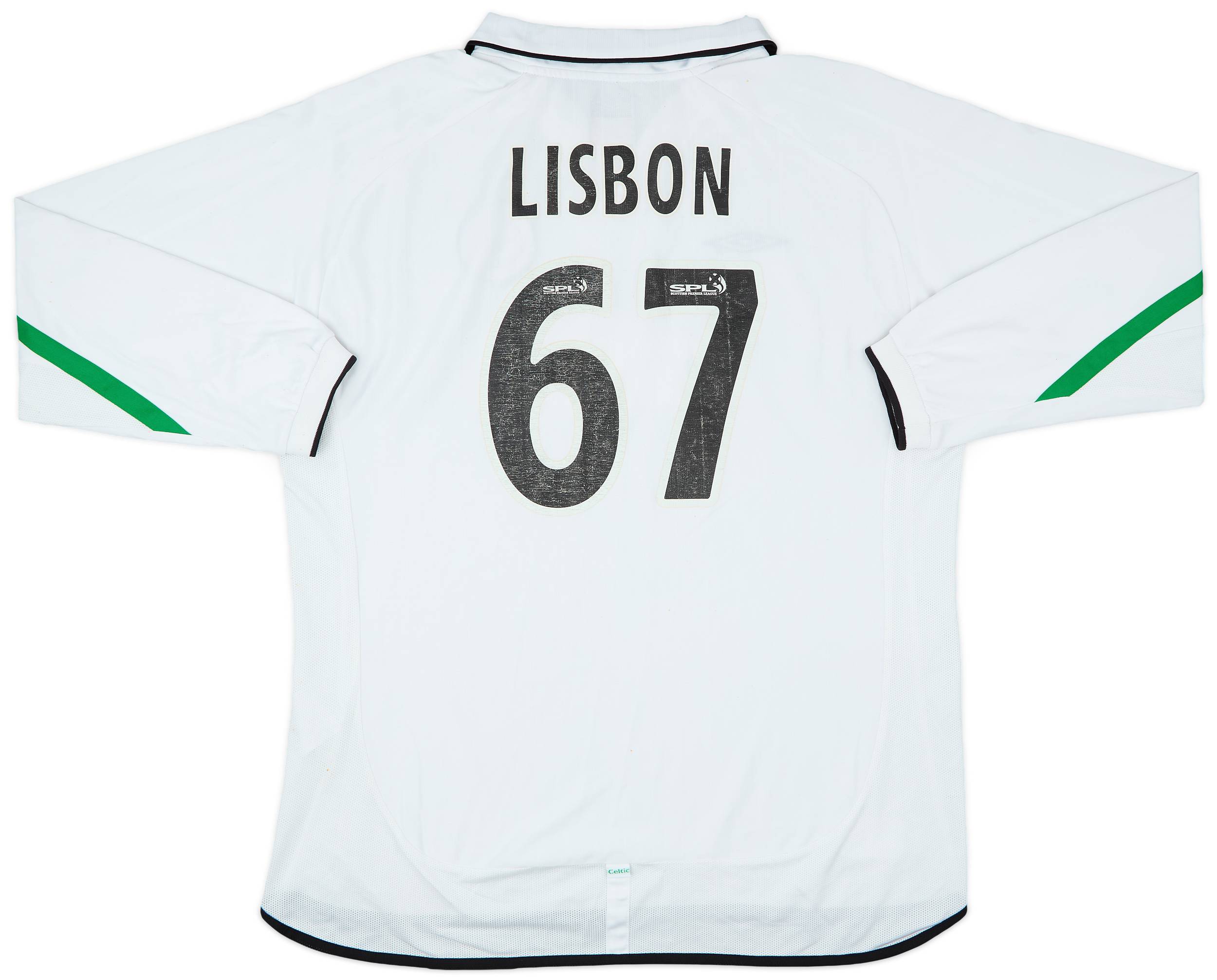 2001-02 Celtic Away L/S Shirt Lisbon #67 - 5/10 - (XXL)