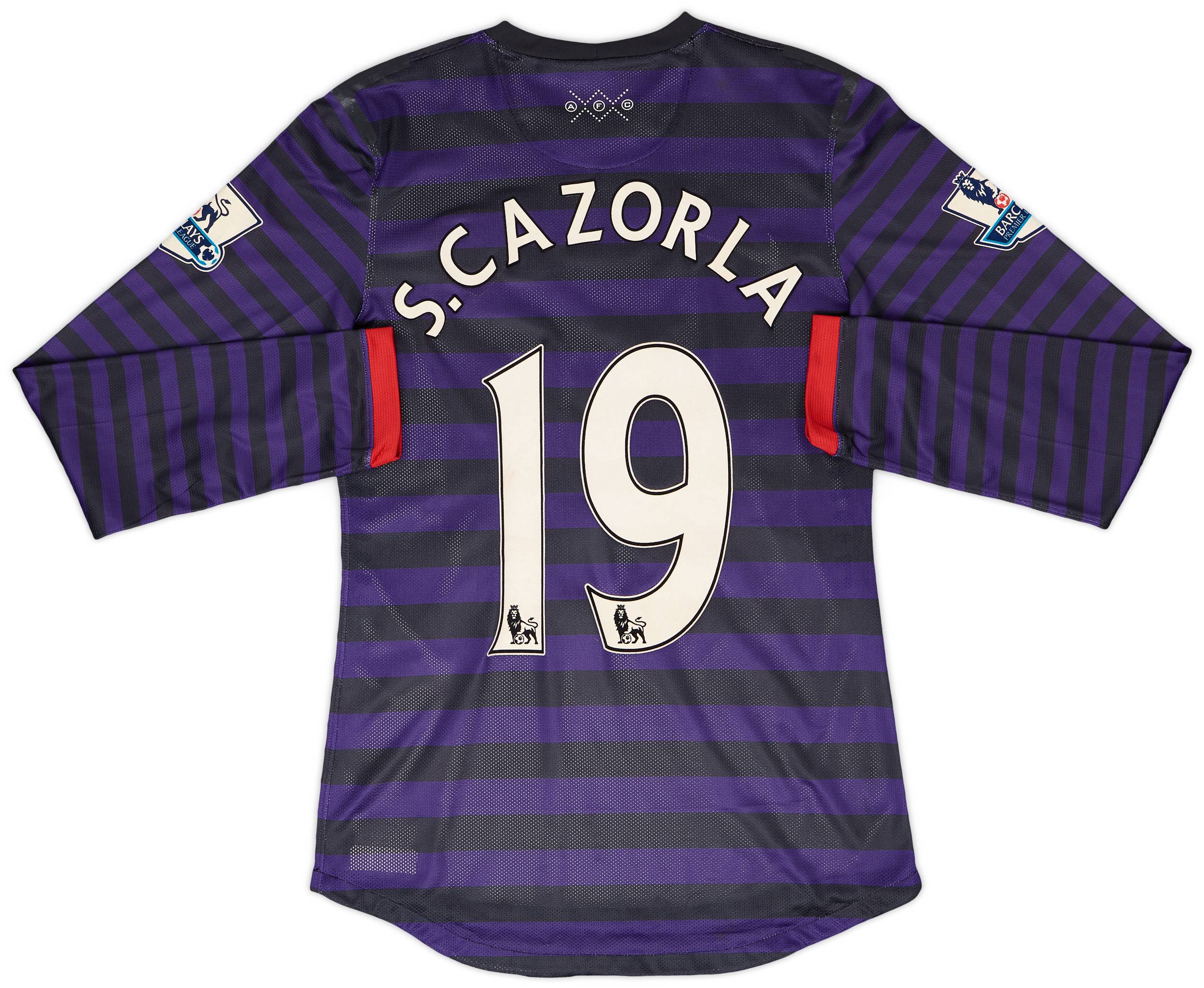 2012-13 Arsenal Match Issue Away L/S Shirt S. Cazorla #19