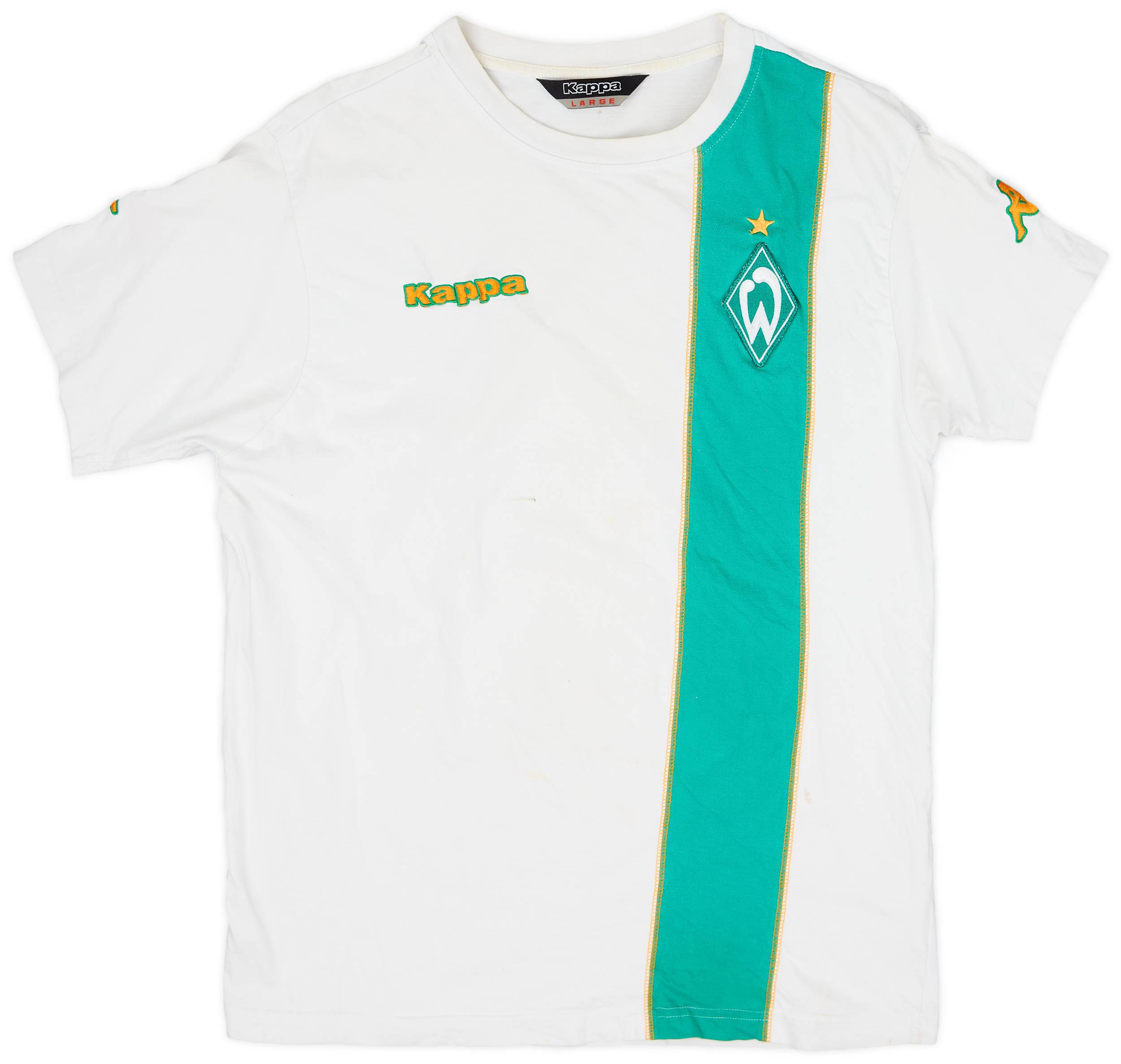 2005-06 Werder Bremen Kappa Cotton Tee - 7/10 - (L)