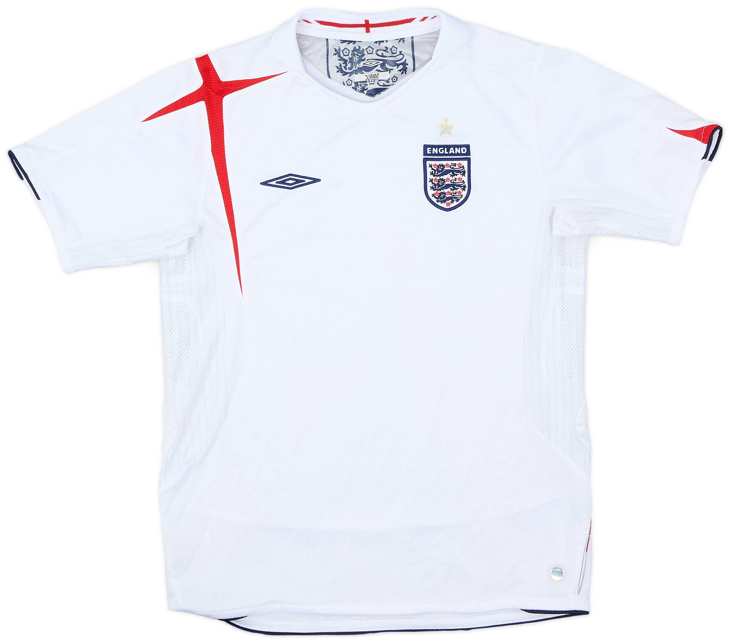 2025年のクリスマスの特別な衣装 2005-07 England Home Shirt - 8/10 - (L.Boys) ウェア