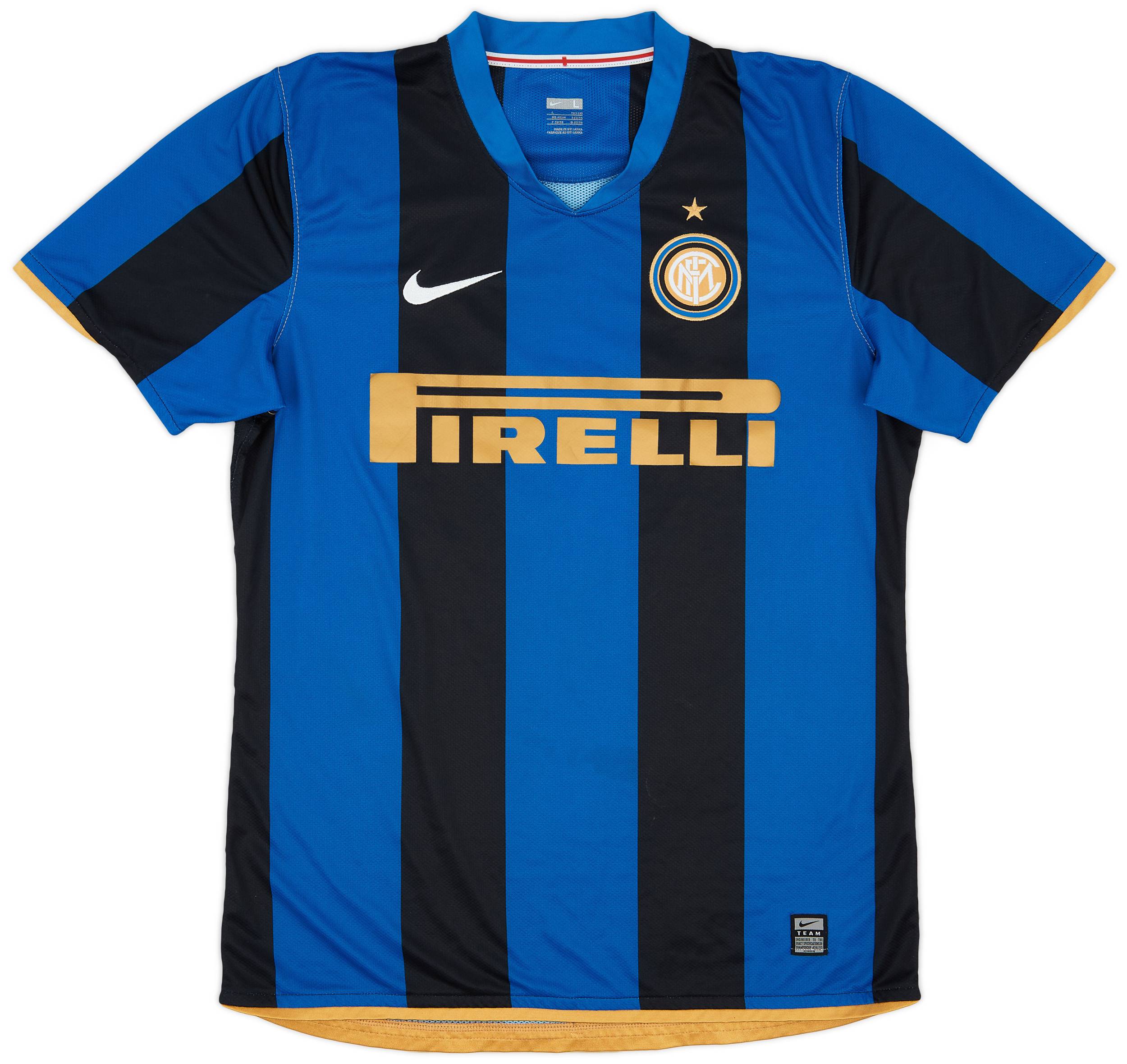 2008 09 Inter Milan Match Issue Home Shirt 14