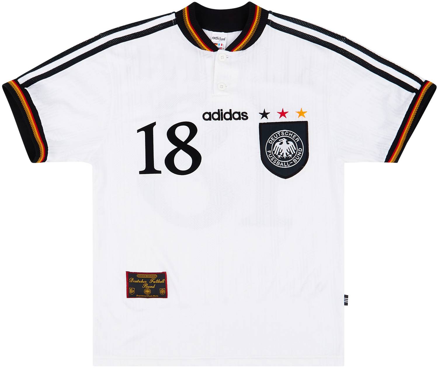 1996-98 Germany Home Shirt Klinsmann #18