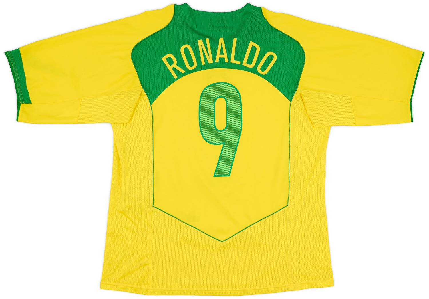 2004-06 Brazil Home Shirt Ronaldo #9 - 8/10 - (L)
