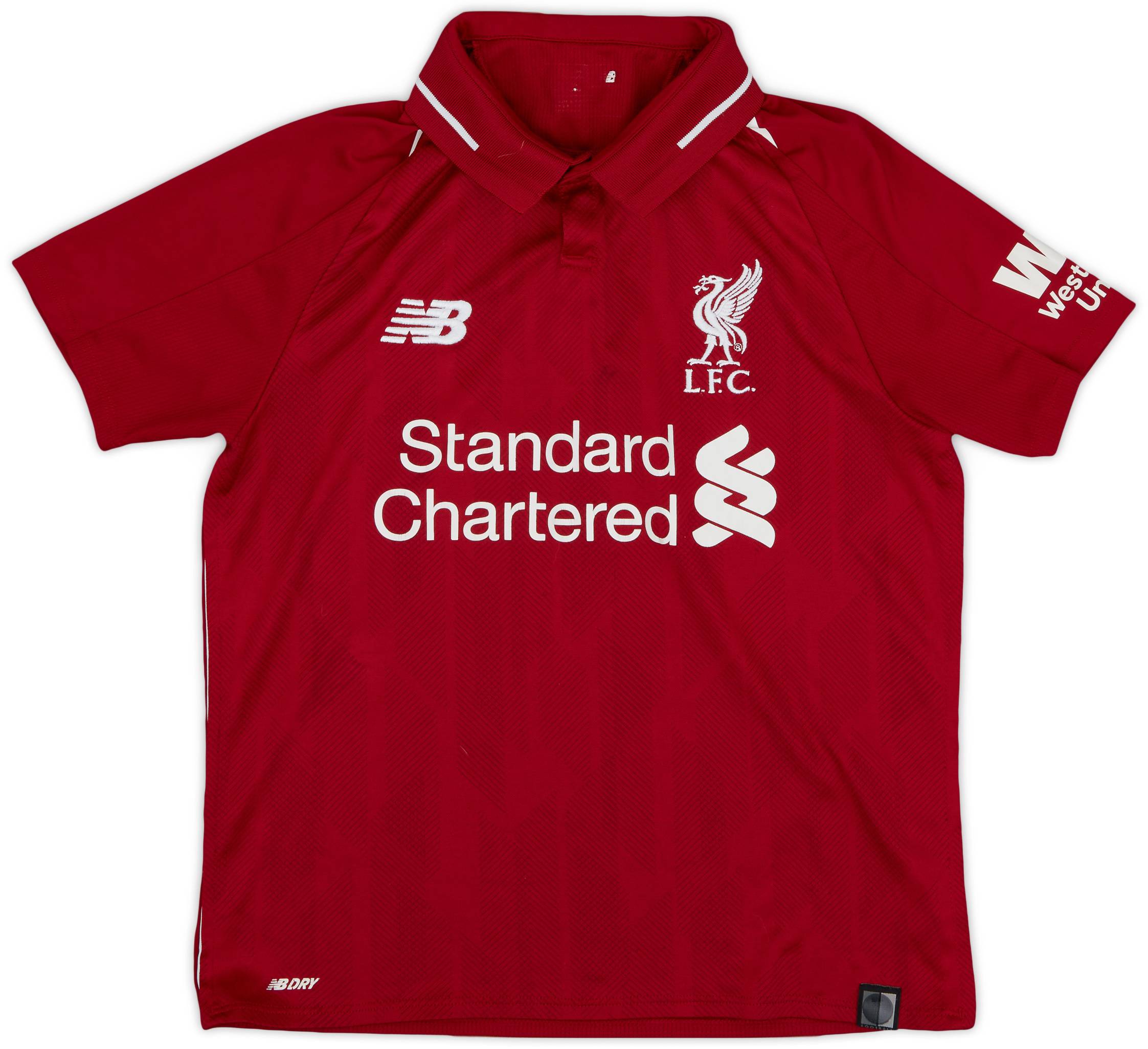 2018-19 Liverpool Home Shirt - 7/10 - (L.Boys)