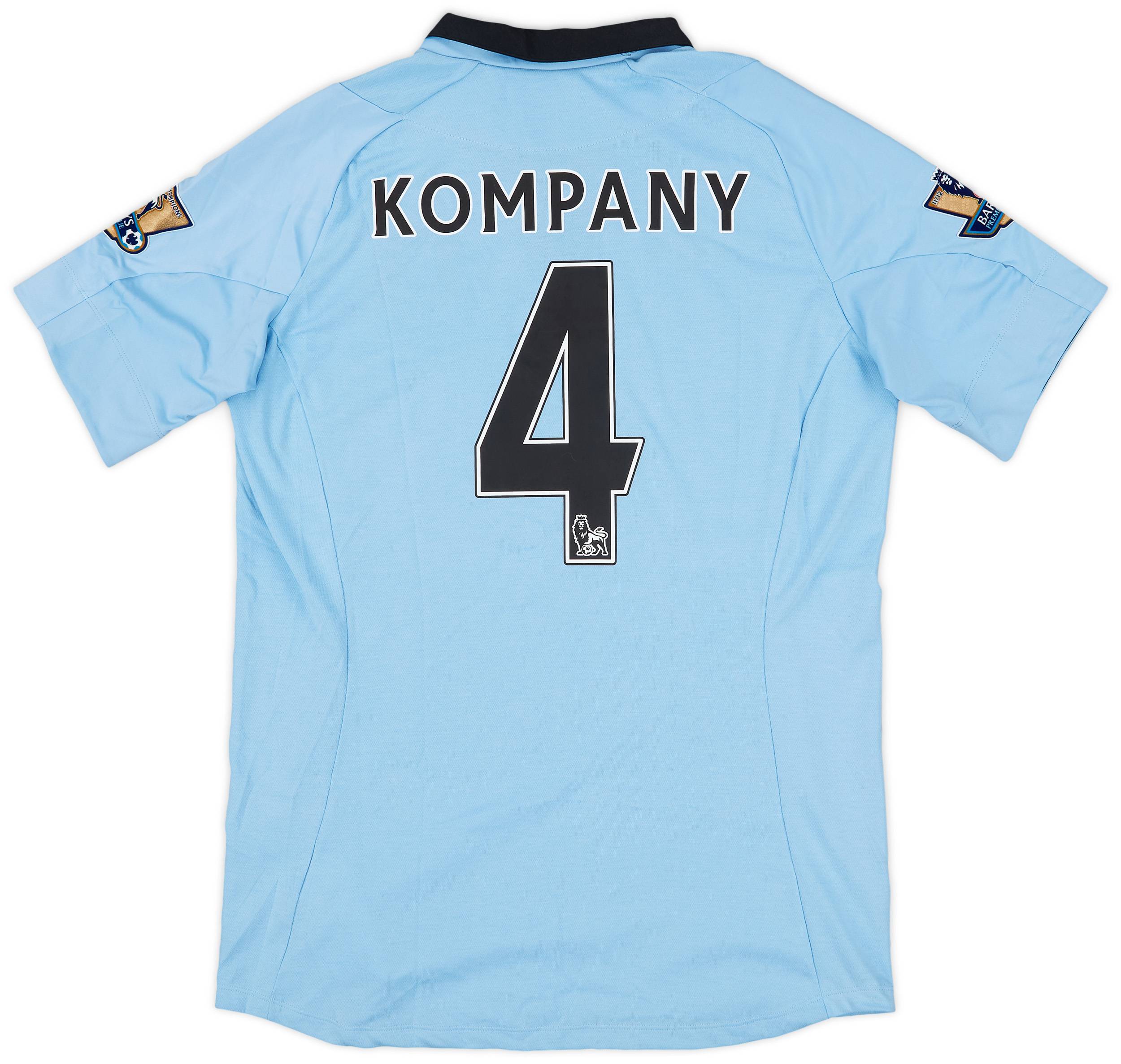 2012-13 Manchester City Home Shirt Kompany #4 (M)