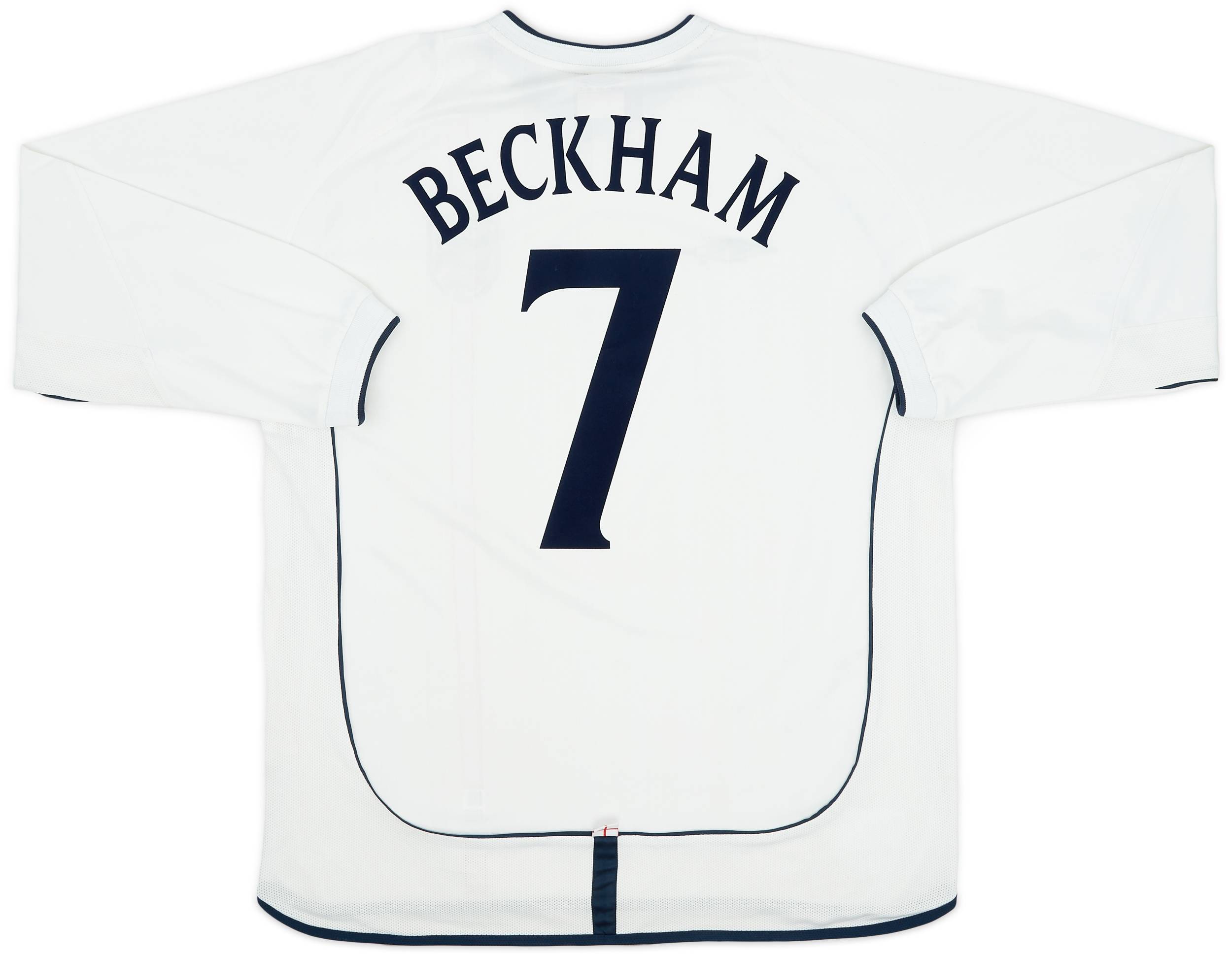 お歳暮・冬ギフト特集 - おとなの週末お取り寄せ倶楽部 #7 Beckham Shirt L/S Home England 2001-03 - (XL) - 9/10 トップス