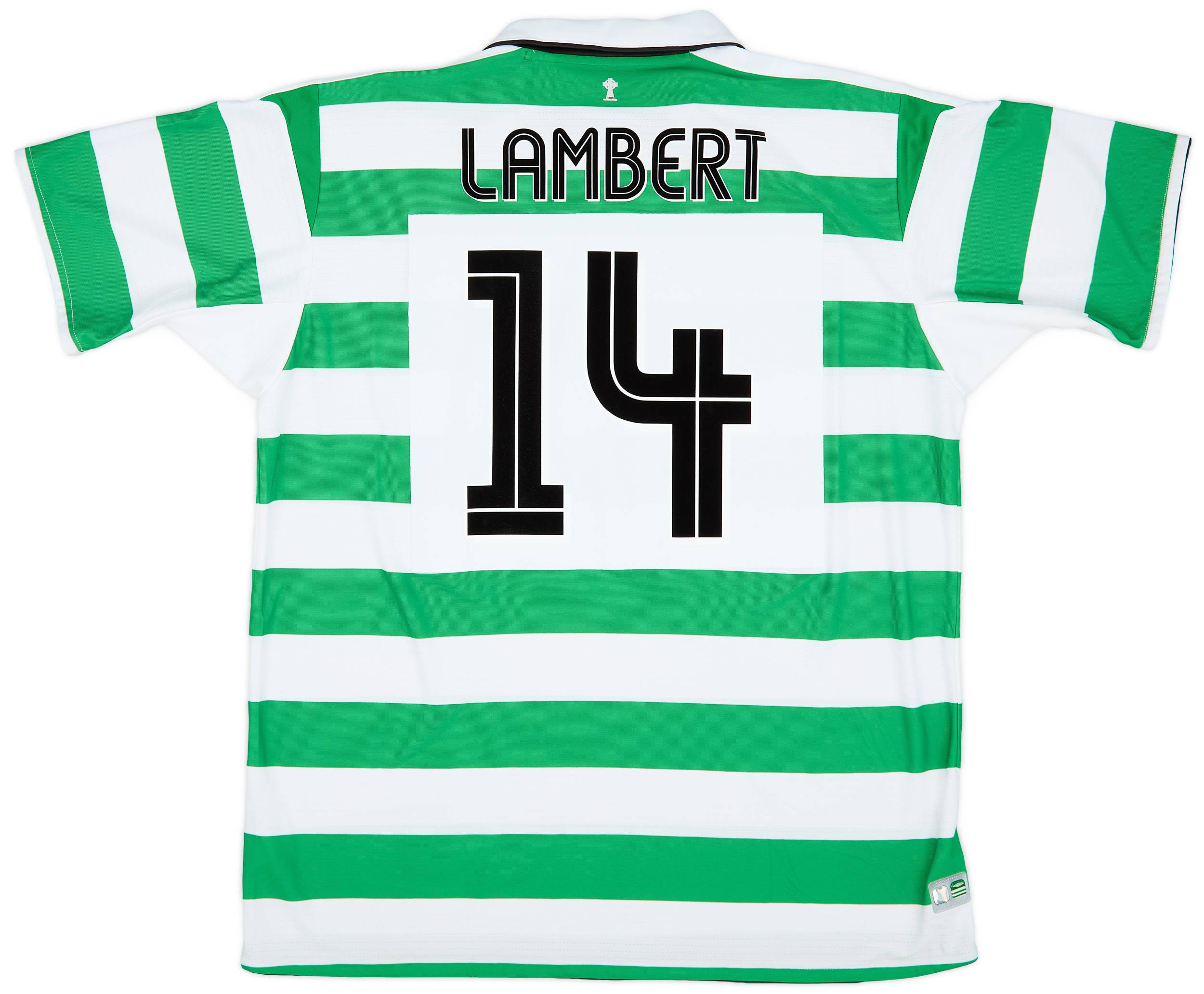 2004-05 Celtic Home Shirt Lambert #14 - 9/10 - (XXL)