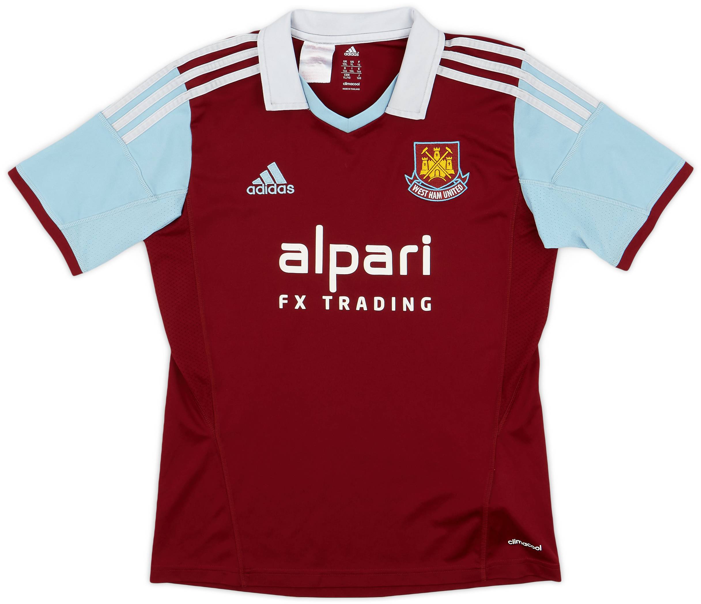 2013-14 West Ham Home Shirt - 6/10 - (XL.Boys)