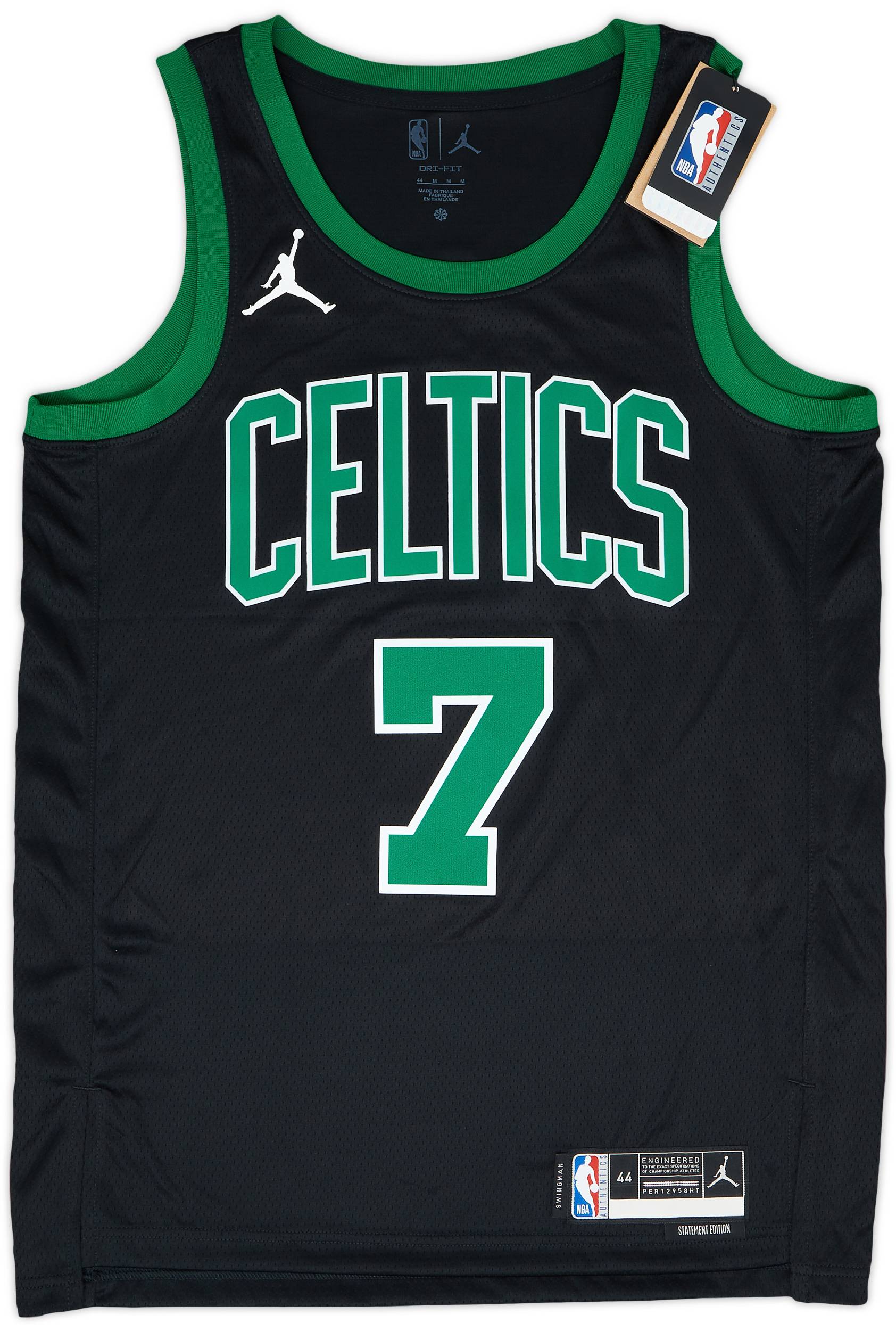 2020 25 Boston Celtics Brown 7 Jordan Swingman Alternate Jersey M