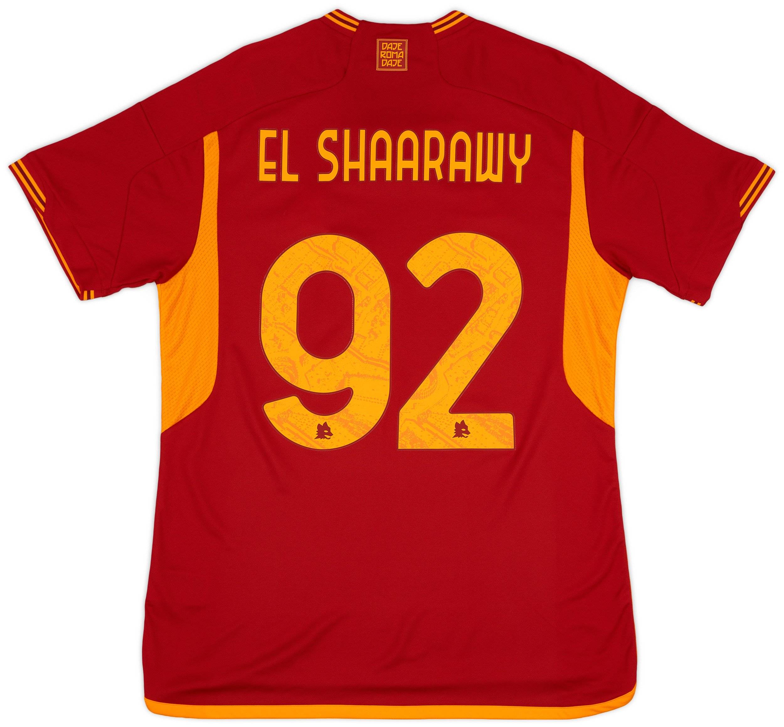 2023-24 Roma Home Shirt El Shaarawy #92 2023-24 Roma Home Shirt El Shaarawy #92