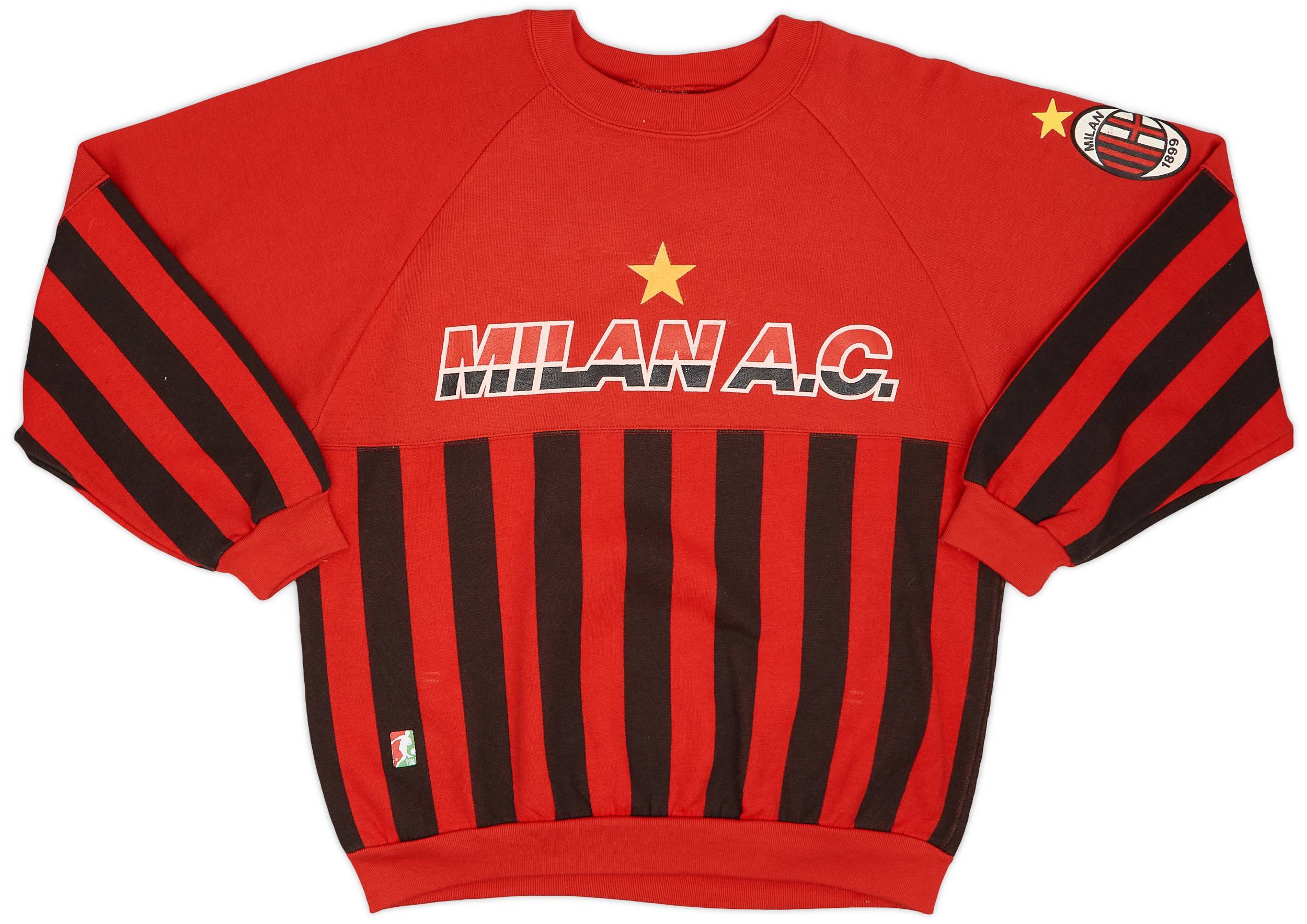 1990 91 AC Milan Le Felpe dei Grandi Club Sweat Top 9 10 S