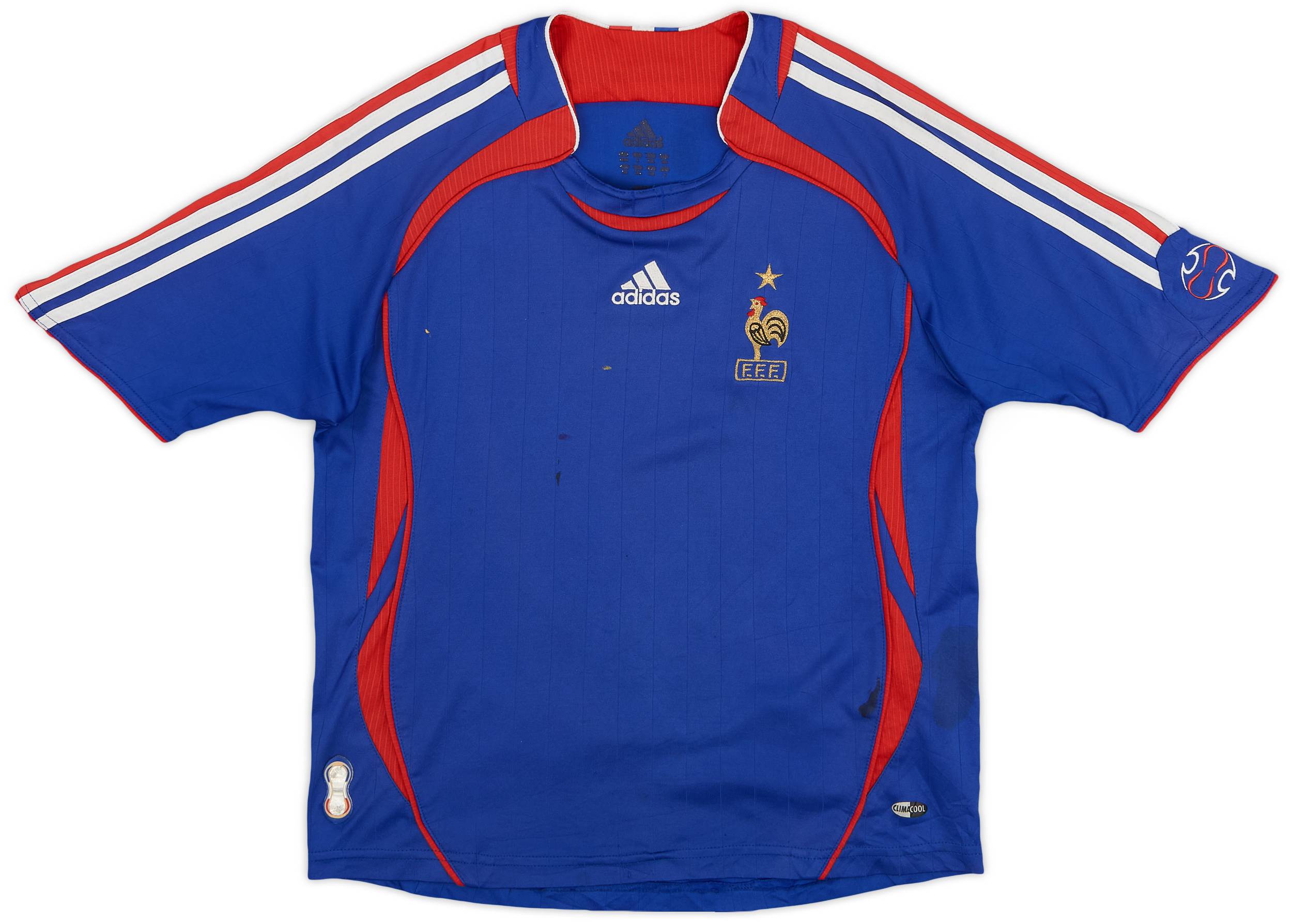 06's adidas × France  Game Shirts 2006-07 France Home Shirt - 6/10 - (7-8 Years)