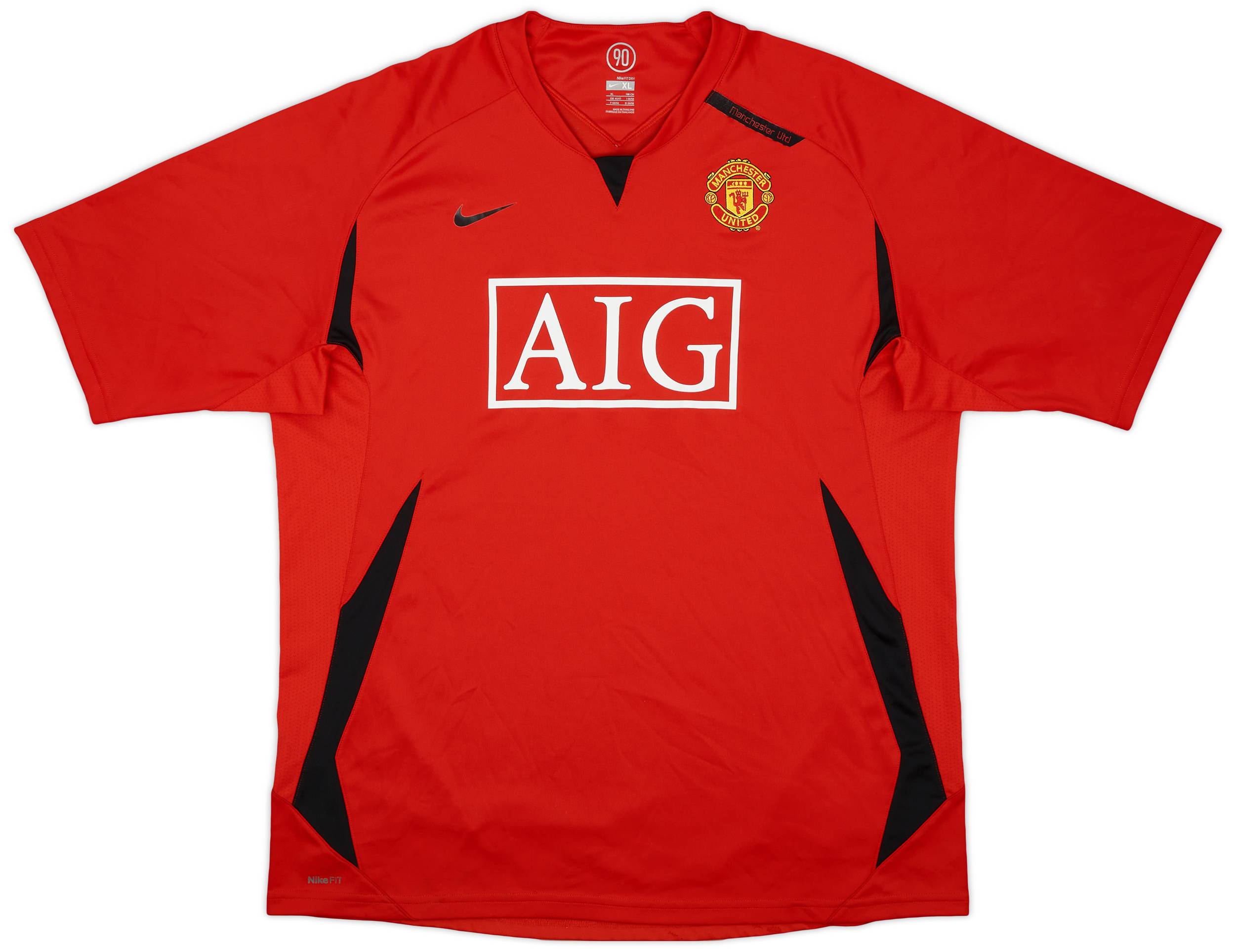 2007-08 Manchester United Nike Training Shirt - 8/10 - (XL)