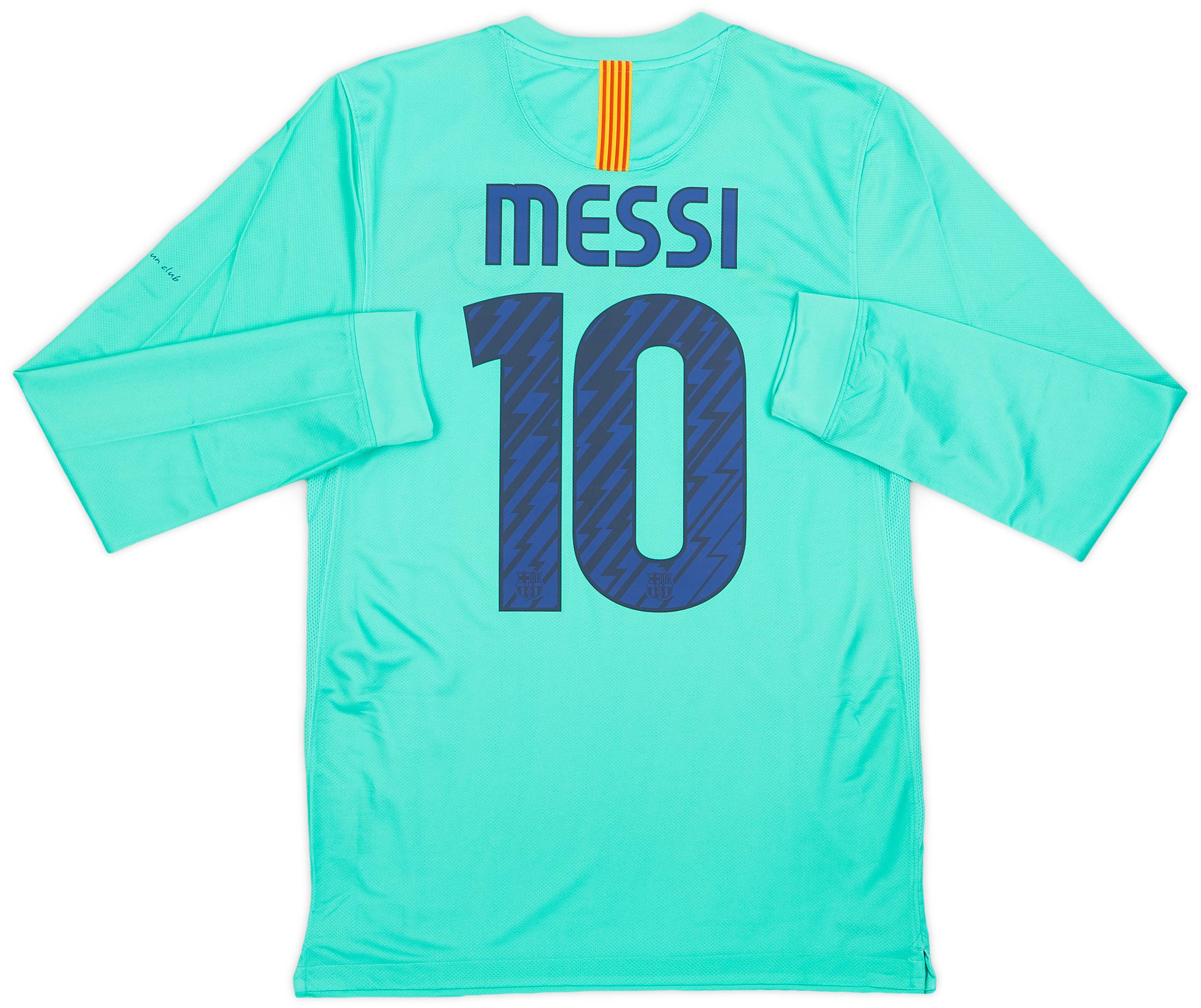 2010-11 Barcelona Authentic Away L/S Shirt Messi #10 (S)