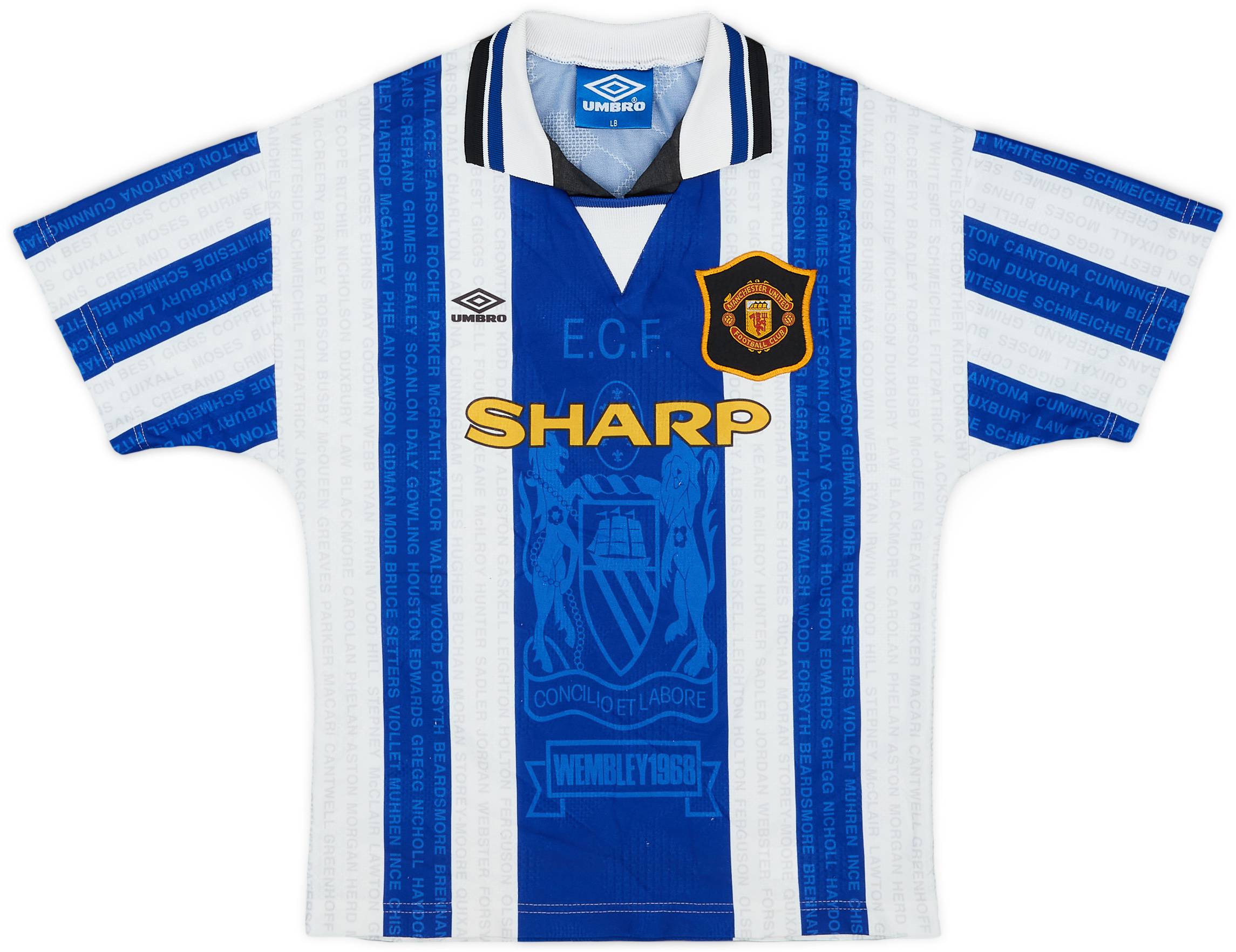 1994-96 Manchester United Third Shirt - 8/10 - (L.Boys)