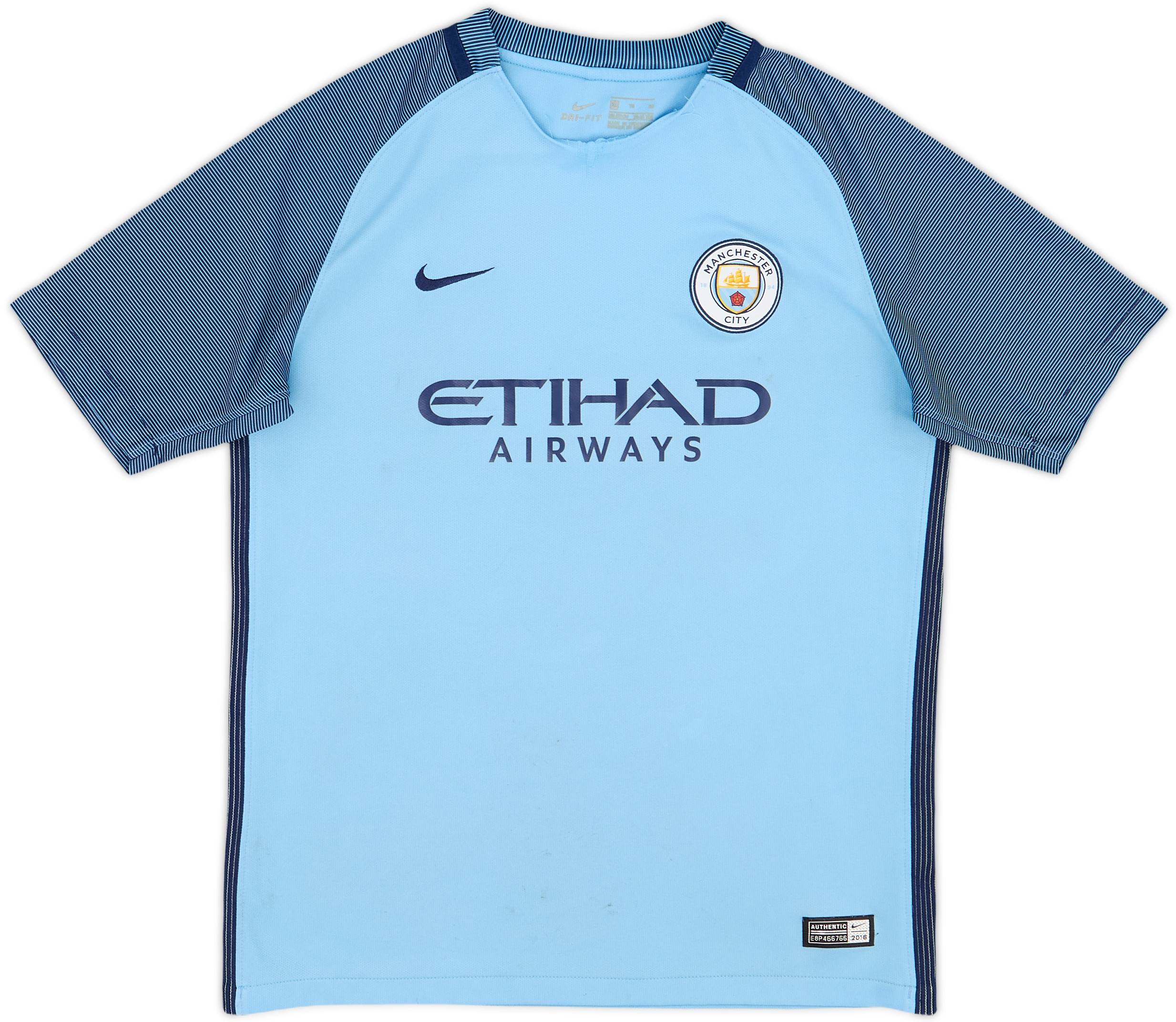 2016-17 Manchester City Home Shirt - 5/10 - (XL.Boys)