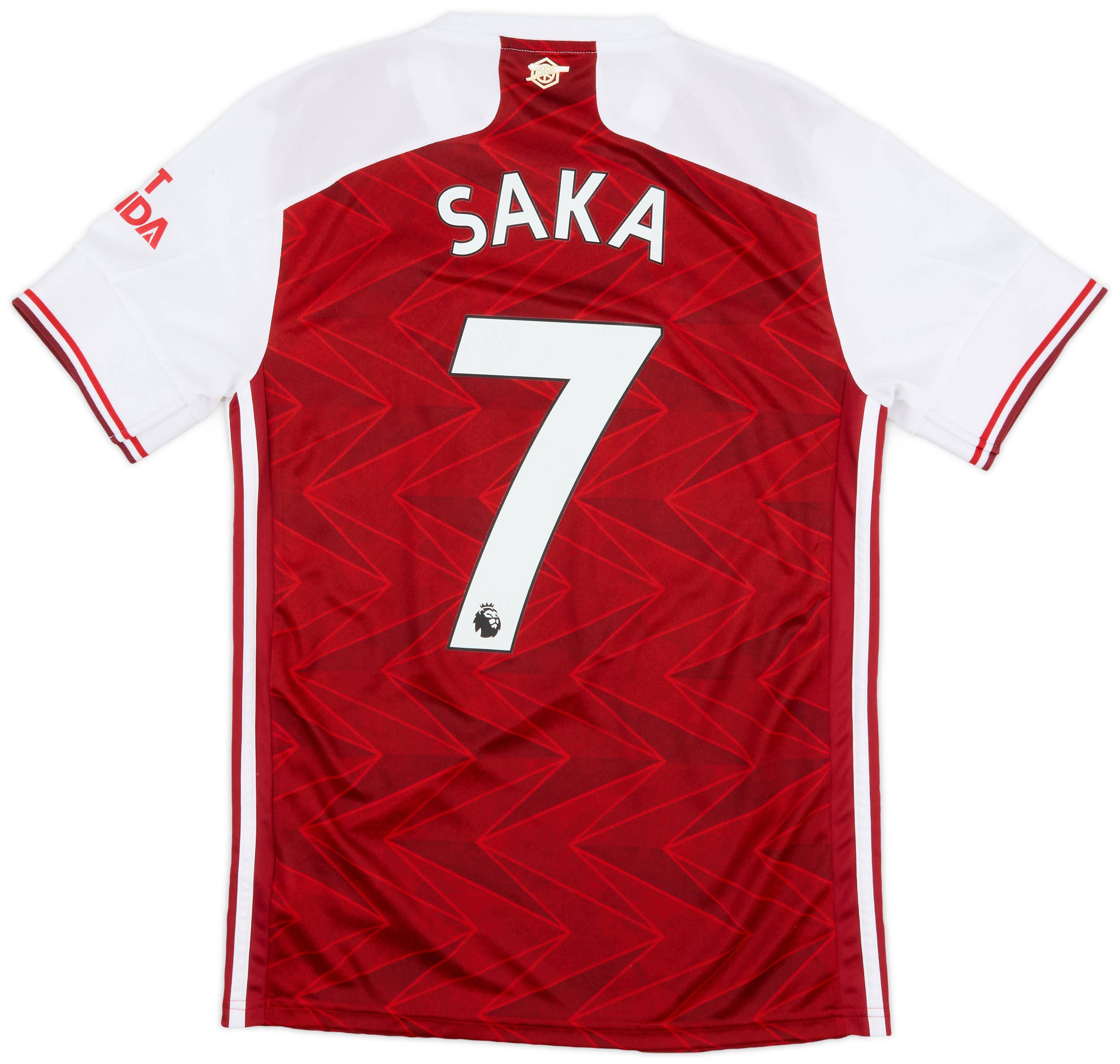 2020-21 Arsenal Home Shirt Saka #7 - 9/10 - (S)