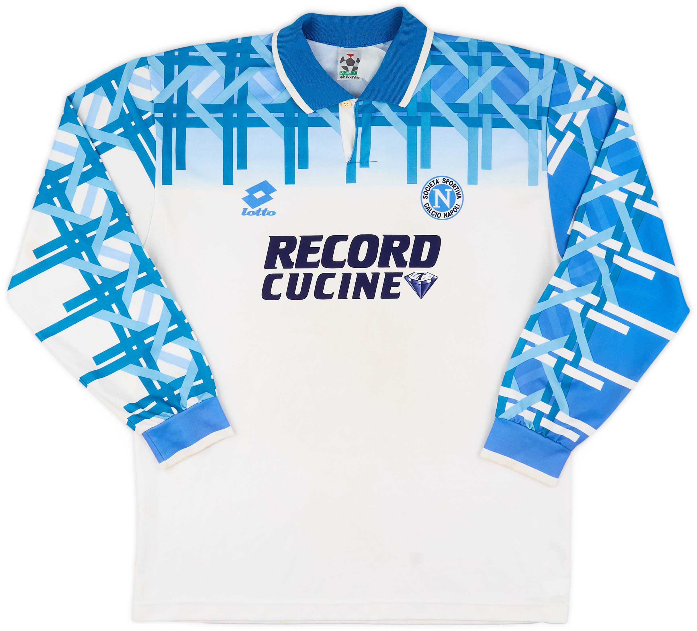 1994-95 Napoli Away L/S Shirt - 7/10 - (L)