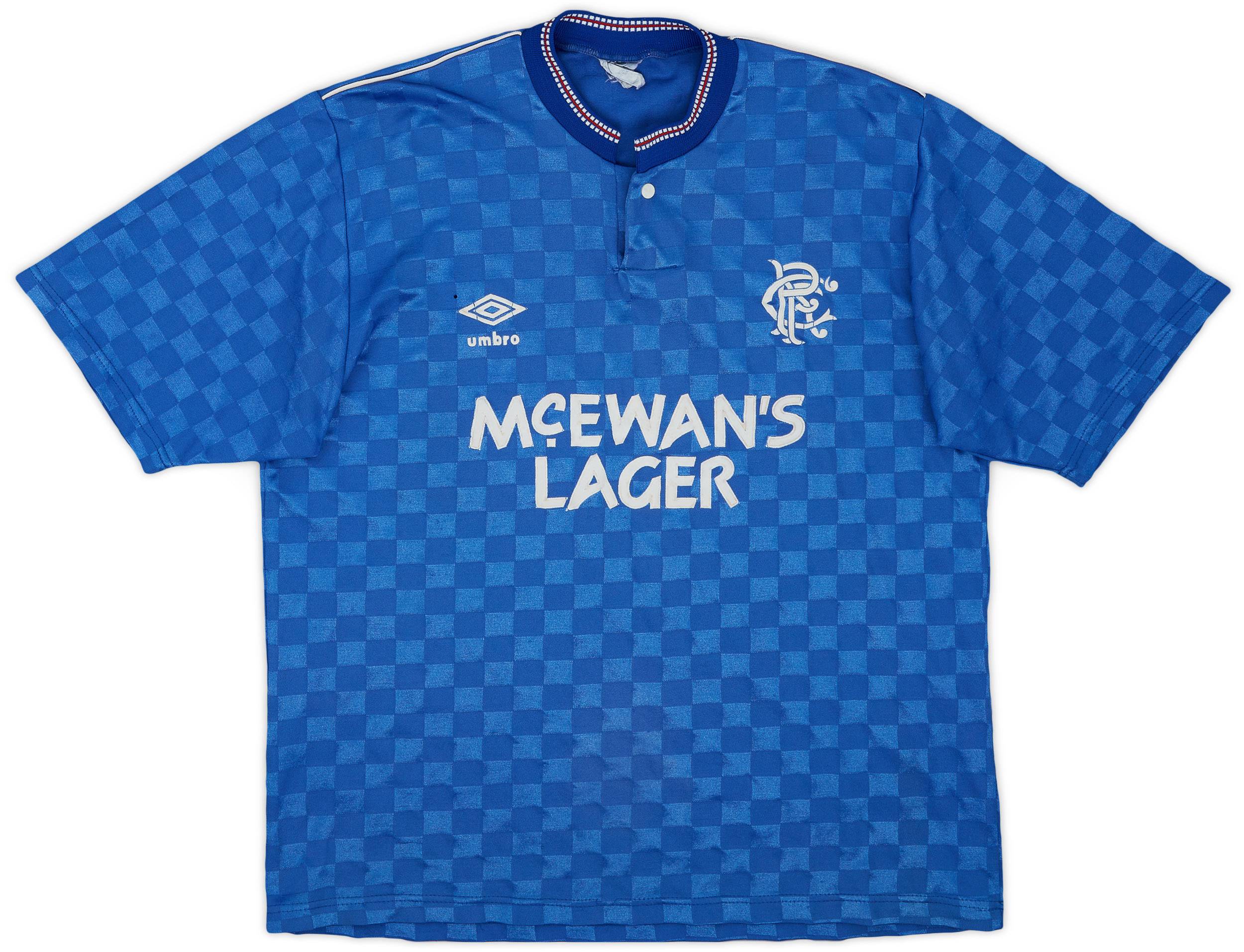 1987-90 Rangers Home Shirt - 5/10 - (M)