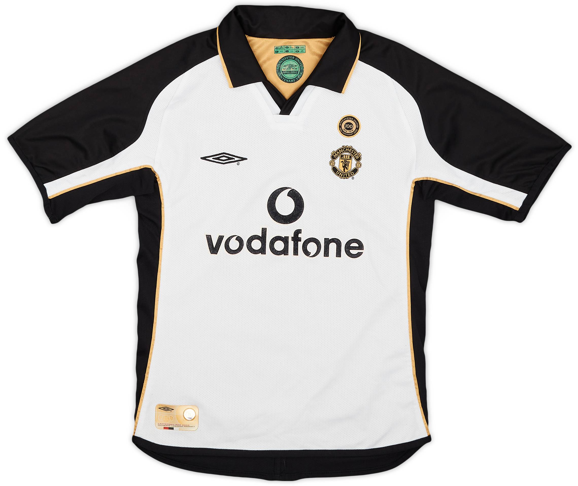 2001-02 Manchester United Centenary Away/Third Shirt - 8/10 - (S.Boys)
