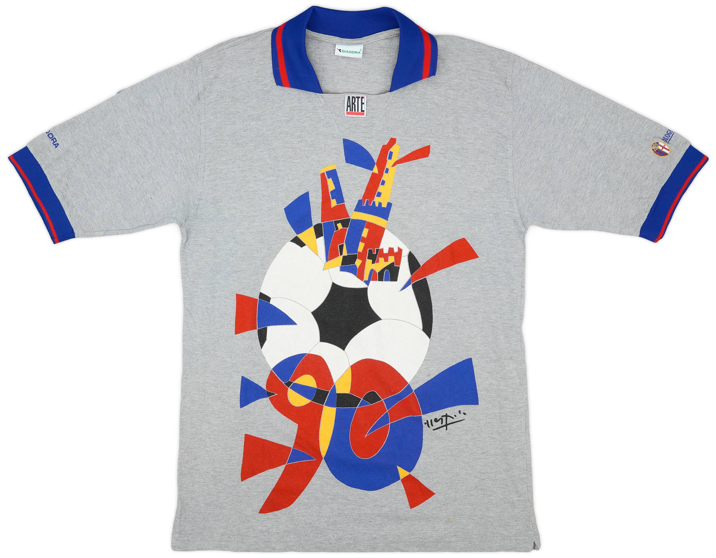 1996-00 Bologna Diadora 90th Anniversary Polo Shirt - 9/10 - (XL)