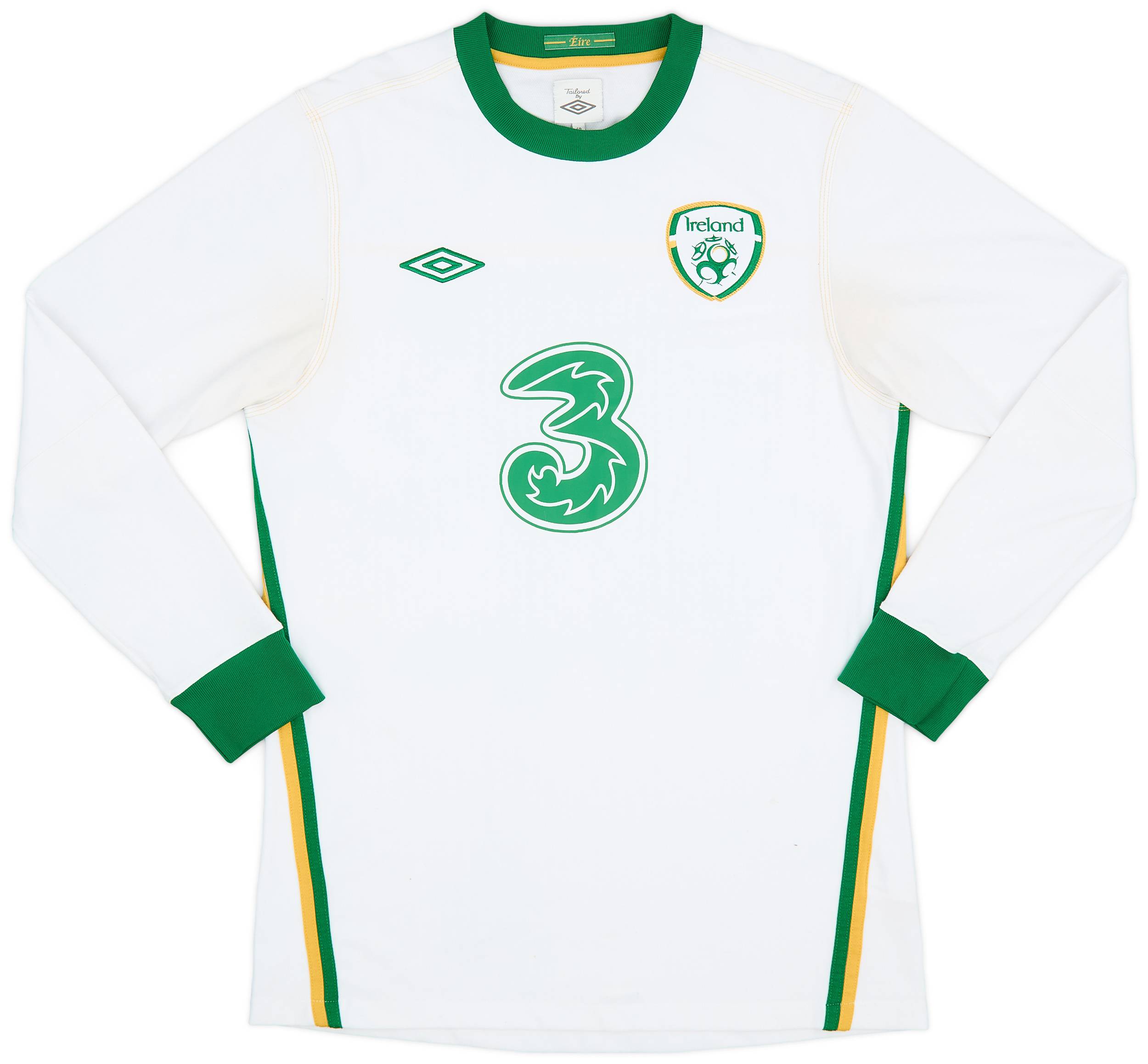 2010-11 Ireland Away L/S Shirt - 8/10 - (M)