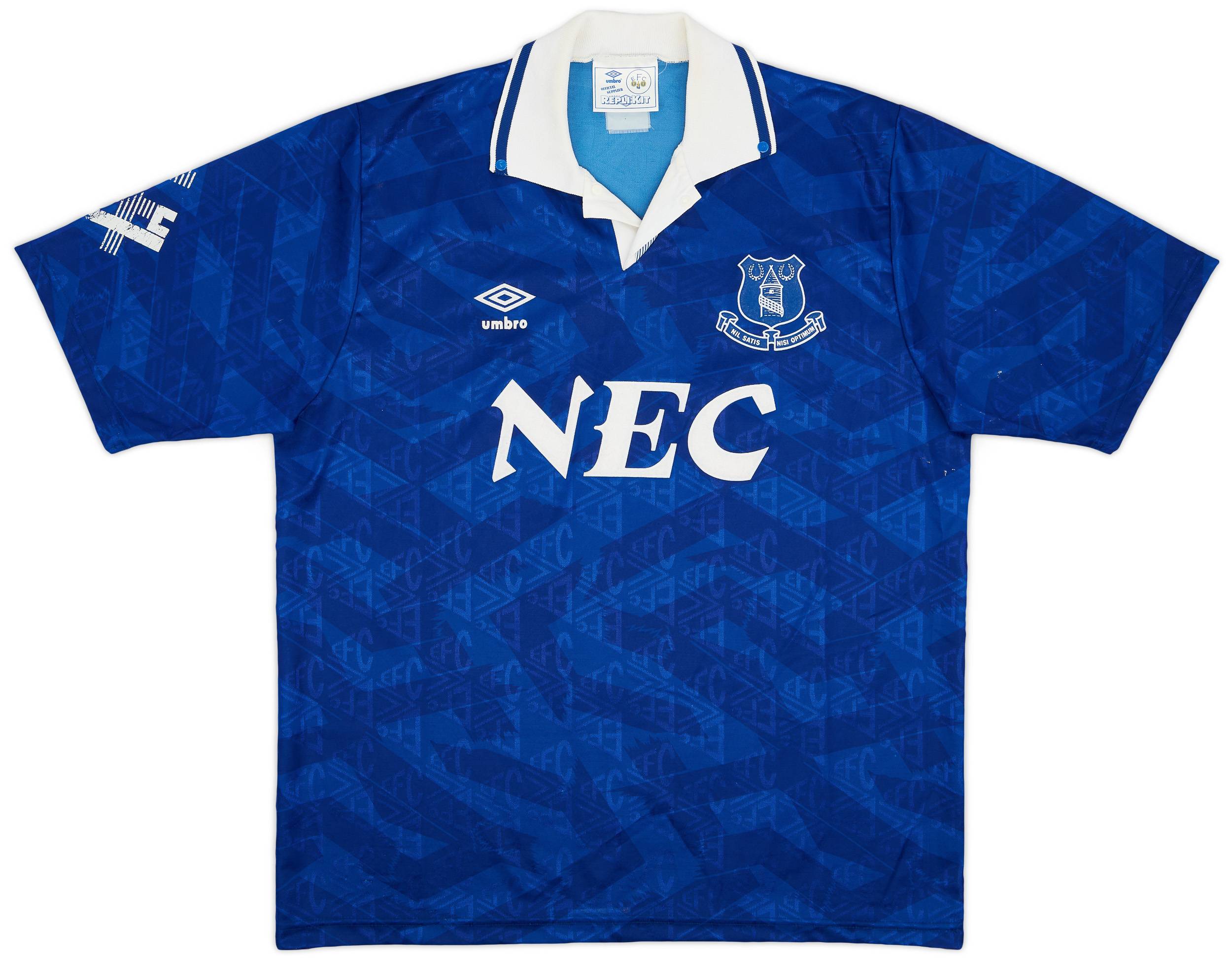 1991-93 Everton Home Shirt - 7/10 - (XL)
