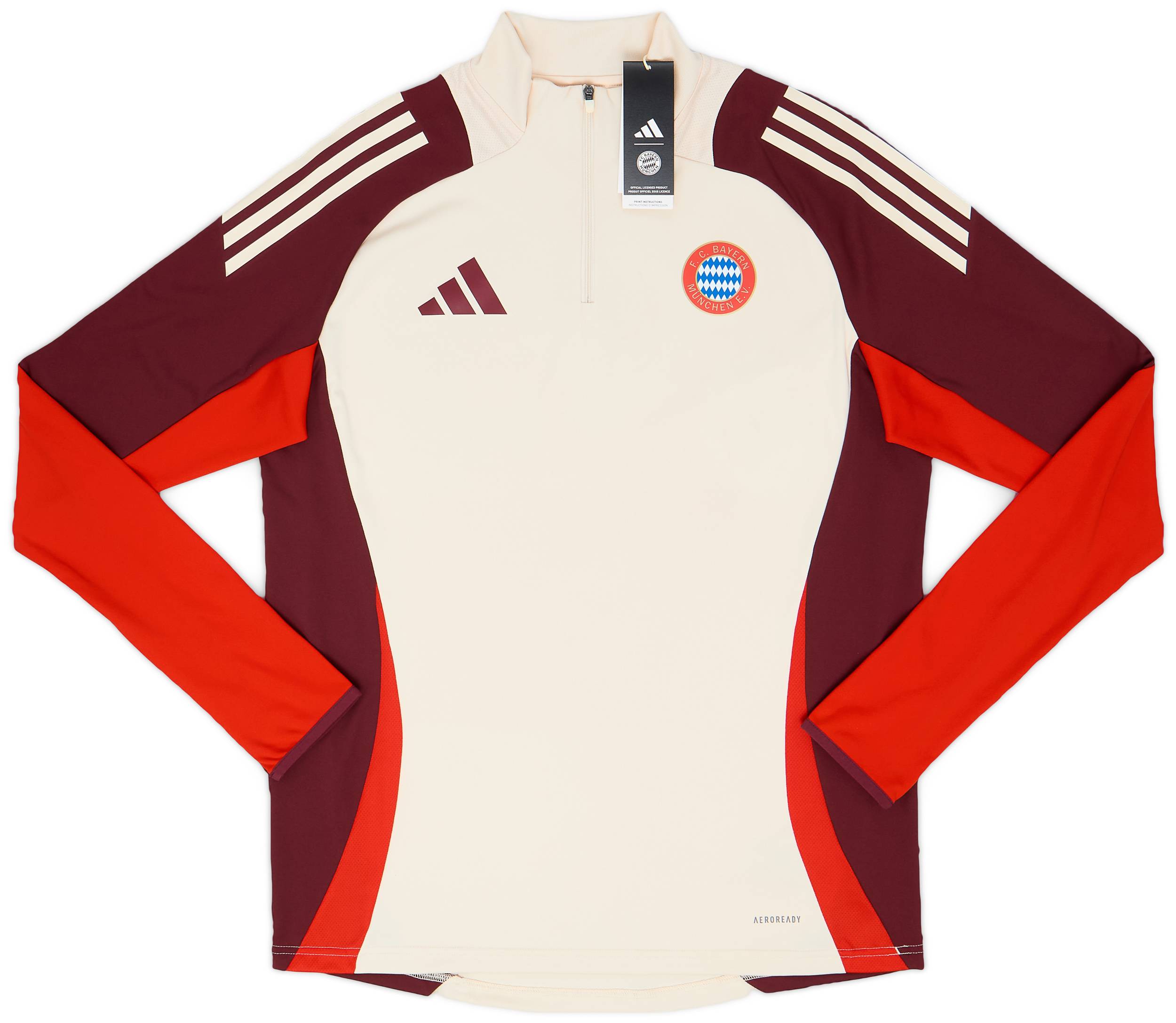 2024-25 Bayern Munich adidas European 1/4 Zip Training Top
