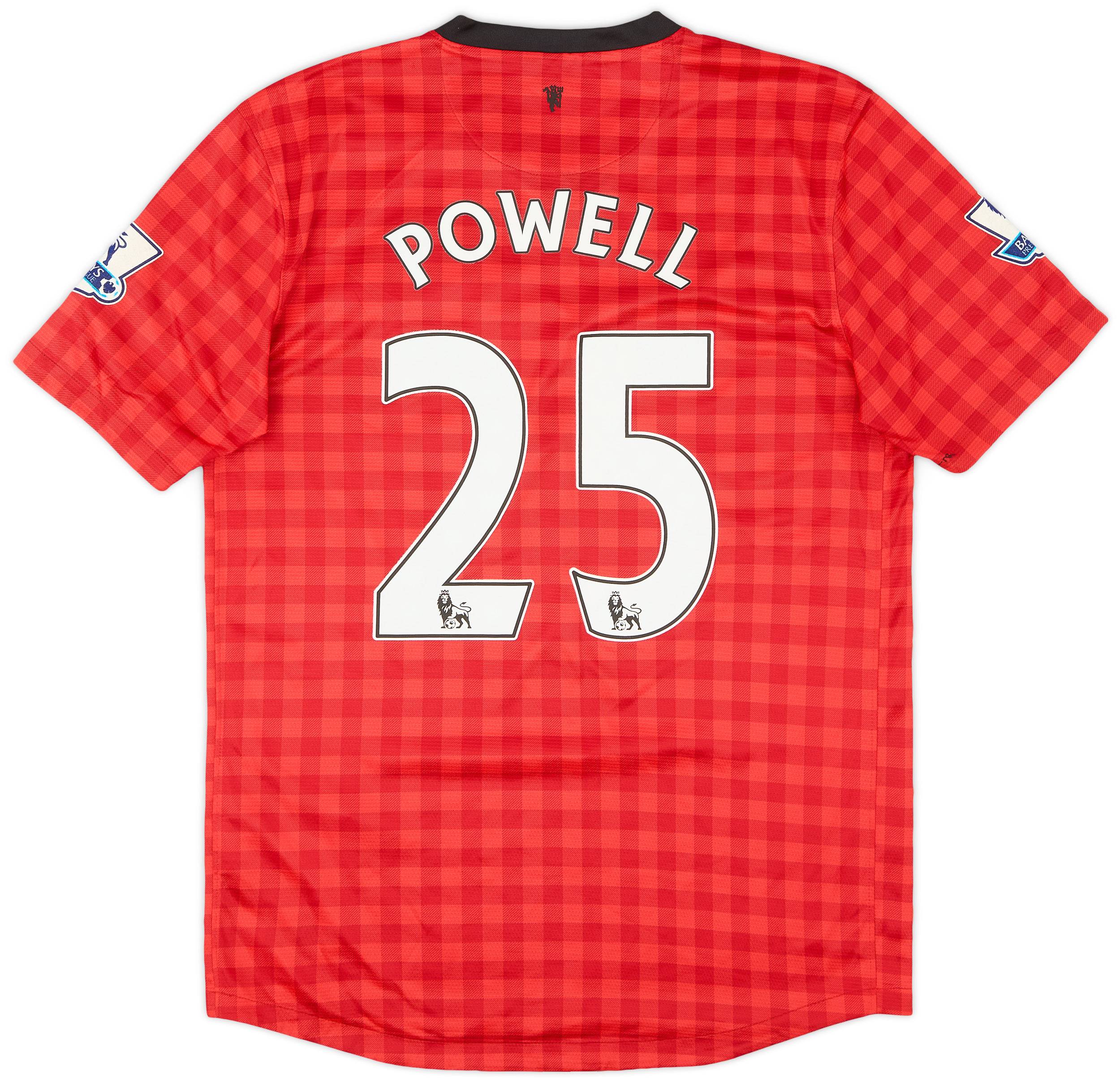 2012-13 Manchester United Home Shirt Powell #25 - 9/10 - (M)