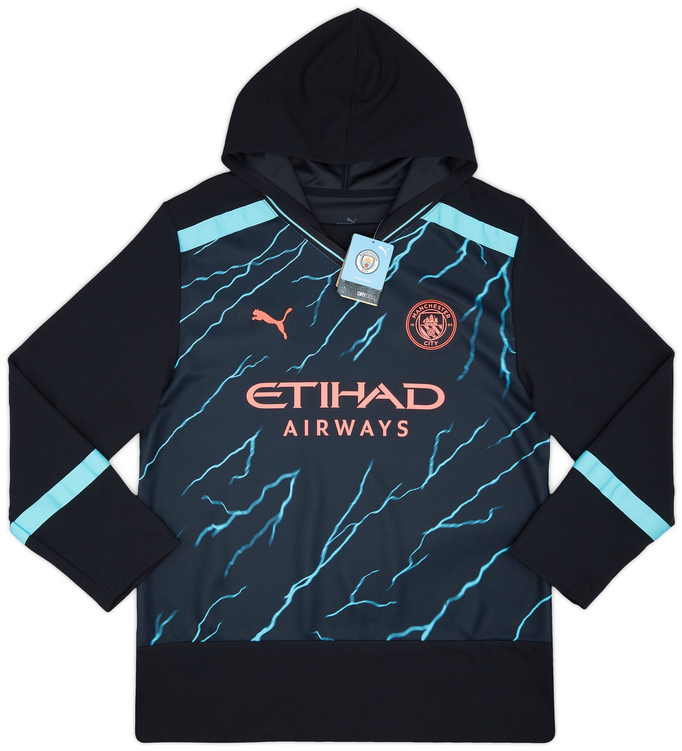 2023 24 Manchester City Puma Oversize Winter Hooded Top
