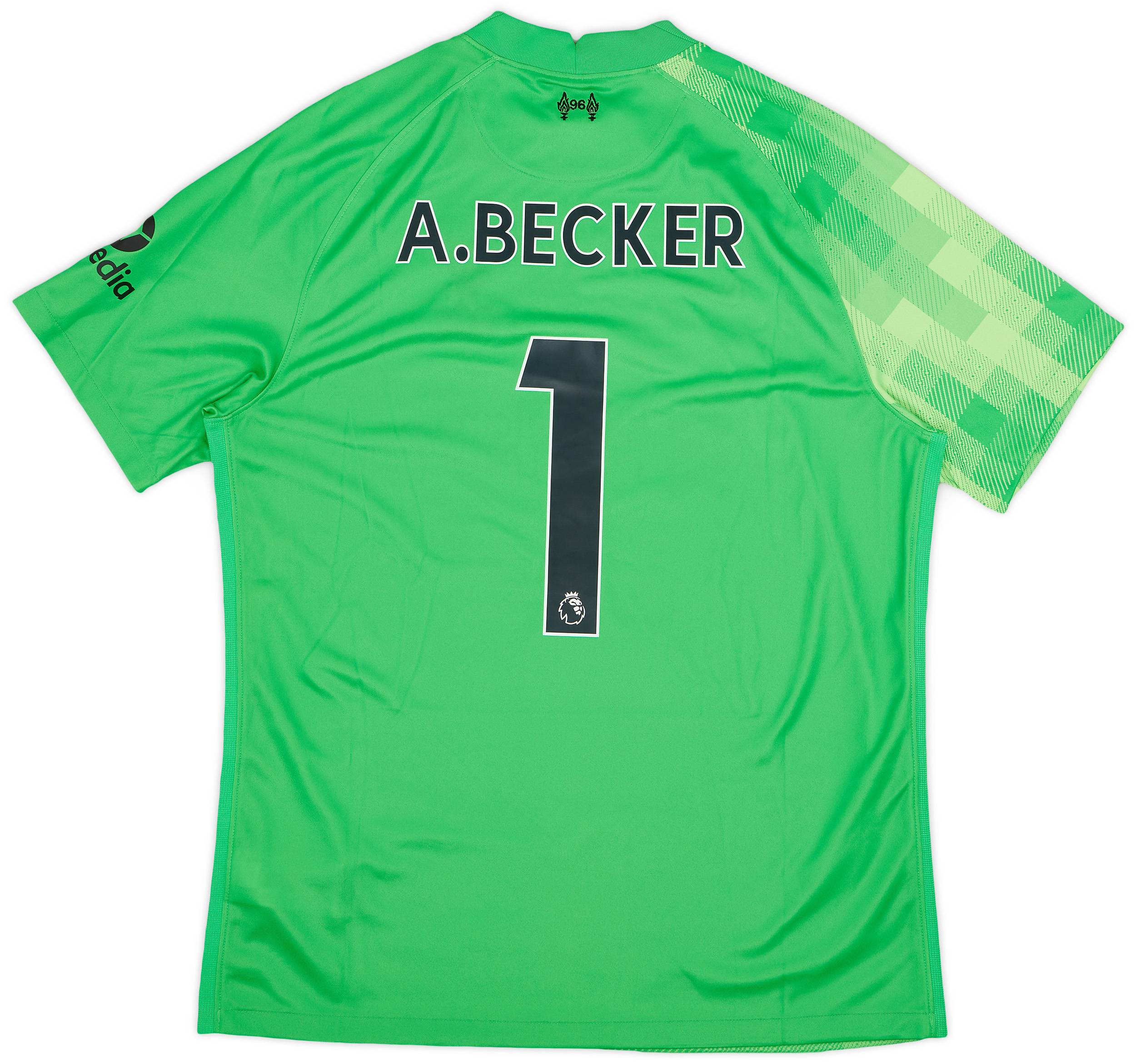 2021 22 Liverpool GK Shirt A.Becker 13 L