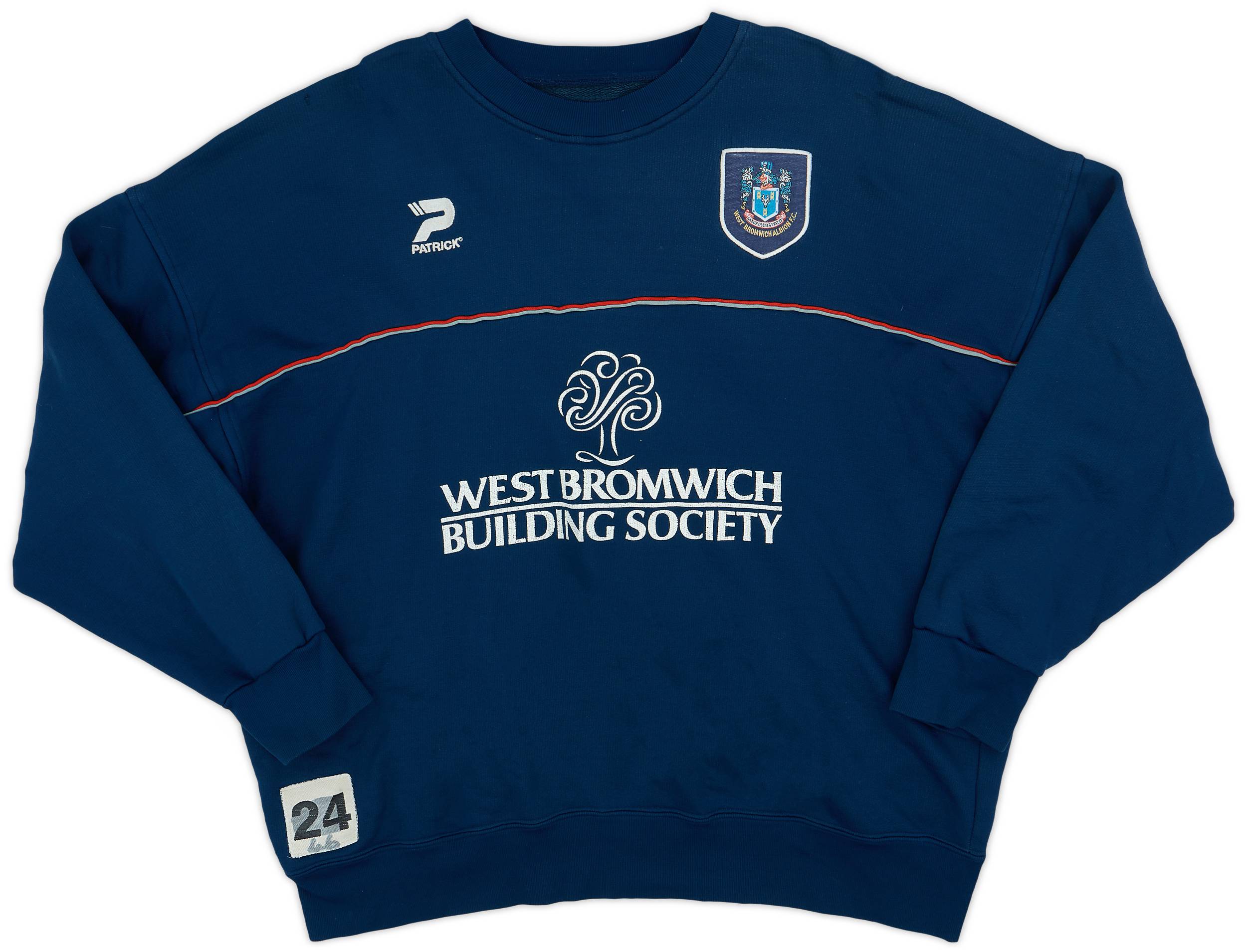 2000-01 West Brom Player Issue Patrick Sweat Top #24 - 7/10 - (XXL)