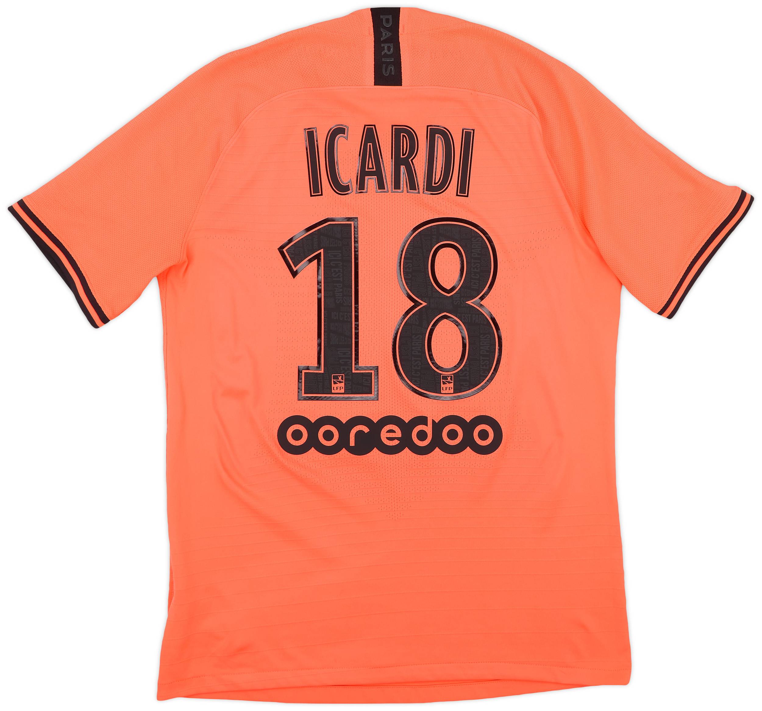 2019-20 Paris Saint-Germain Authentic Away Shirt Icardi #18 - 7/10 - (M)