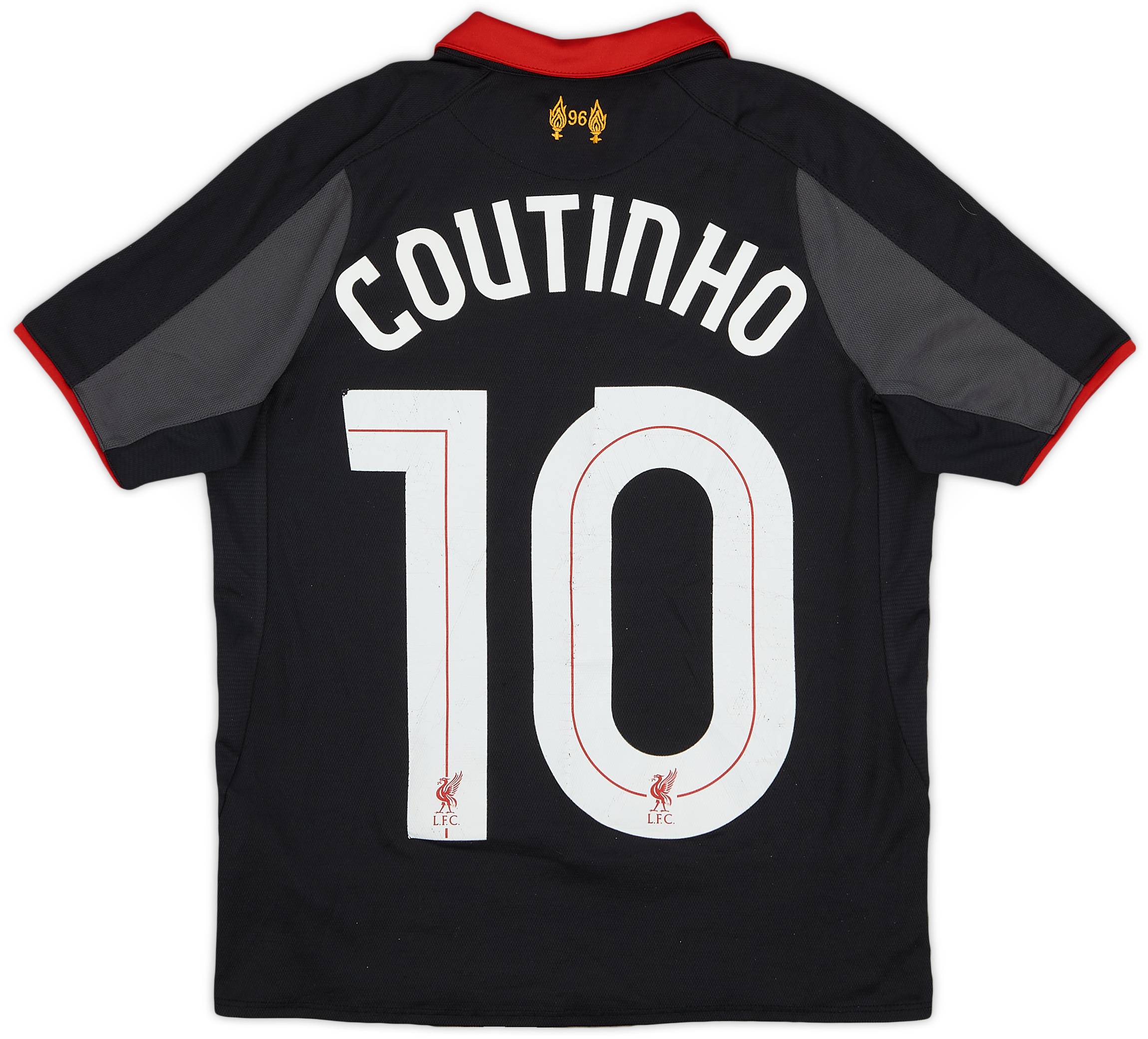 2014-15 Liverpool Third Shirt Coutinho #10 - 7/10 - (S.Boys)