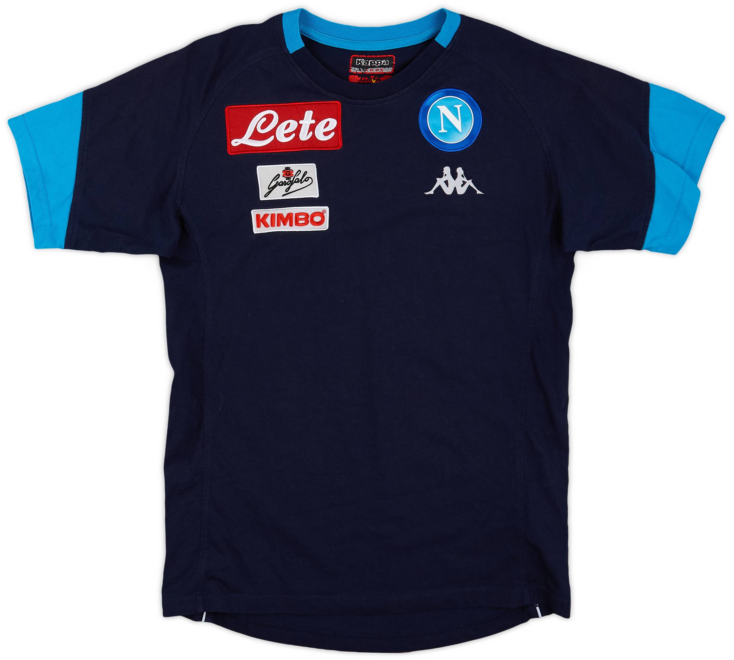 2017-18 Napoli Kappa Training Shirt - 8/10 - (L)