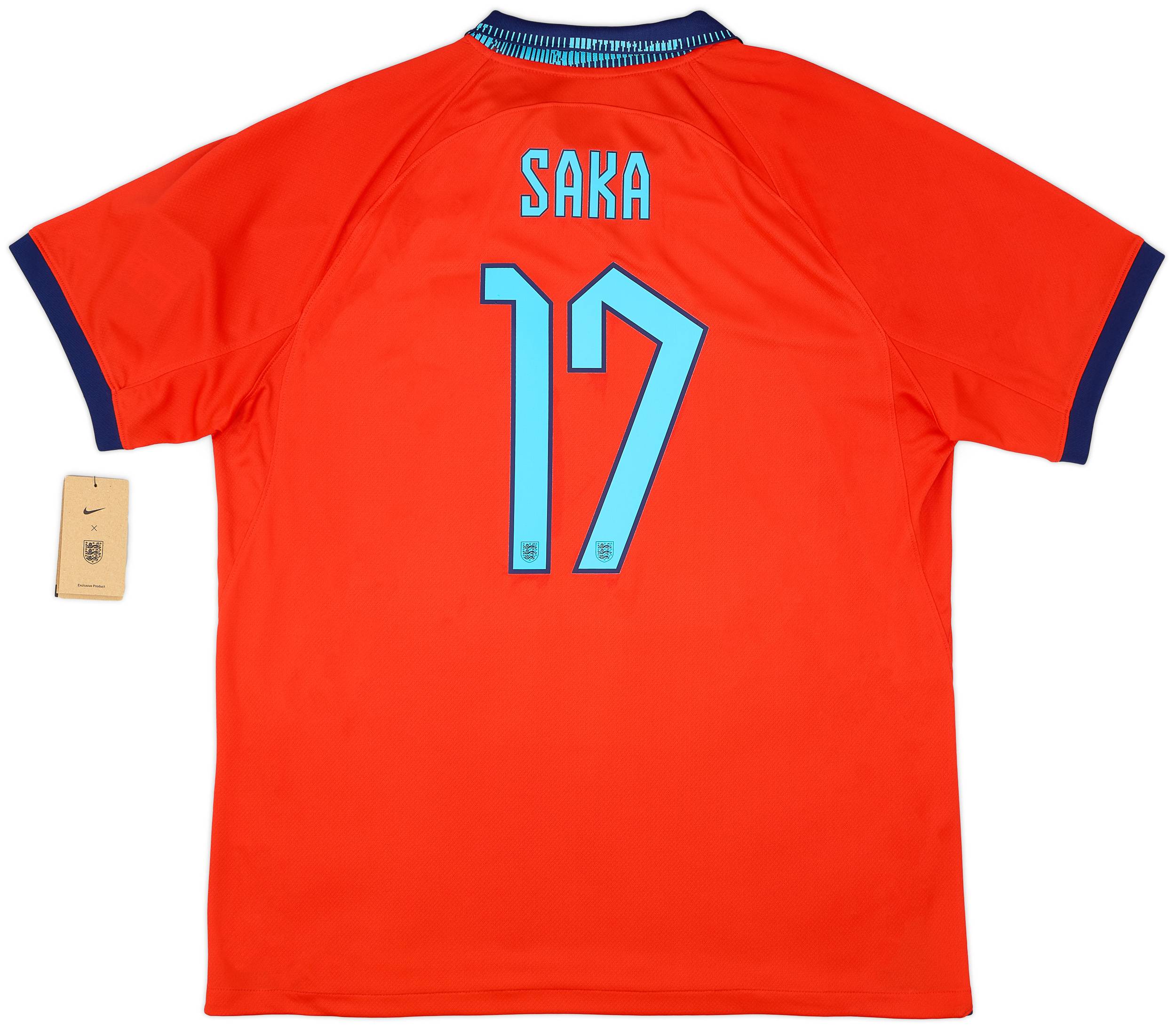 2022-23 England Away Shirt Saka #17