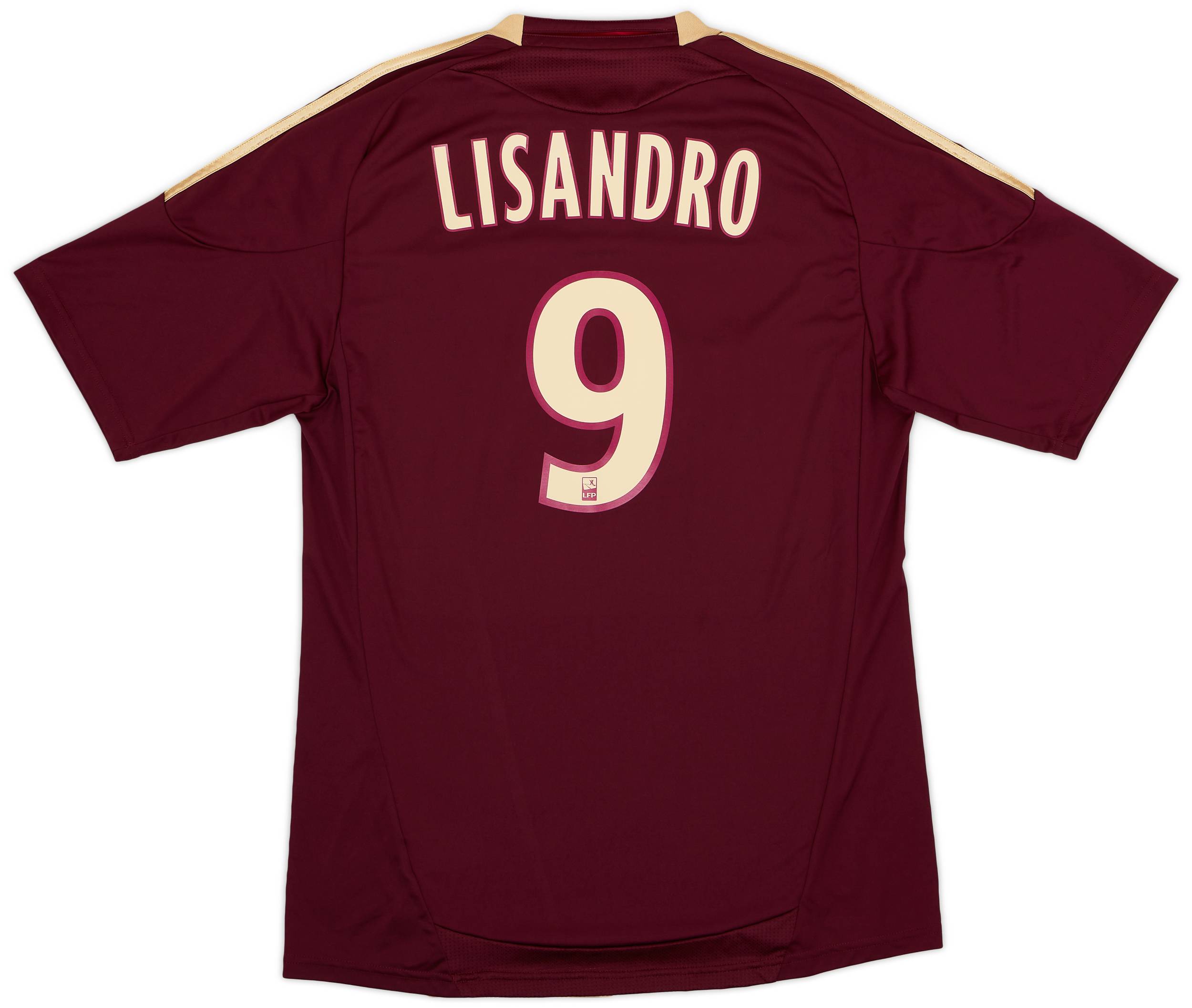 2010-11 Lyon Away Shirt Lisandro #9 - 8/10 - (L)